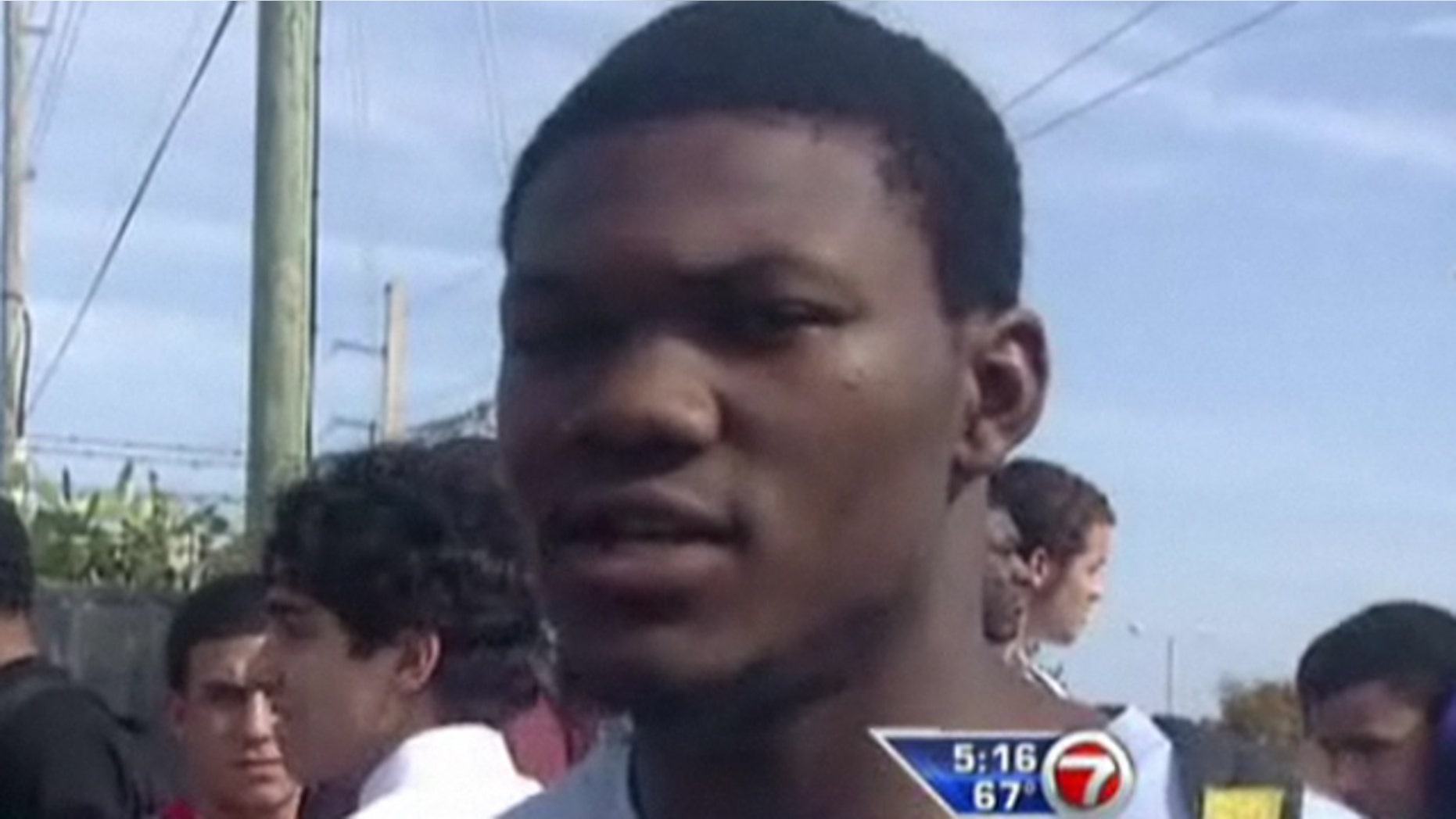 Bryan Delancy, pictured above, and two of his teammates are suing the FHSAA, arguing that the constitutional right to an education should include sports (wsvn.com).