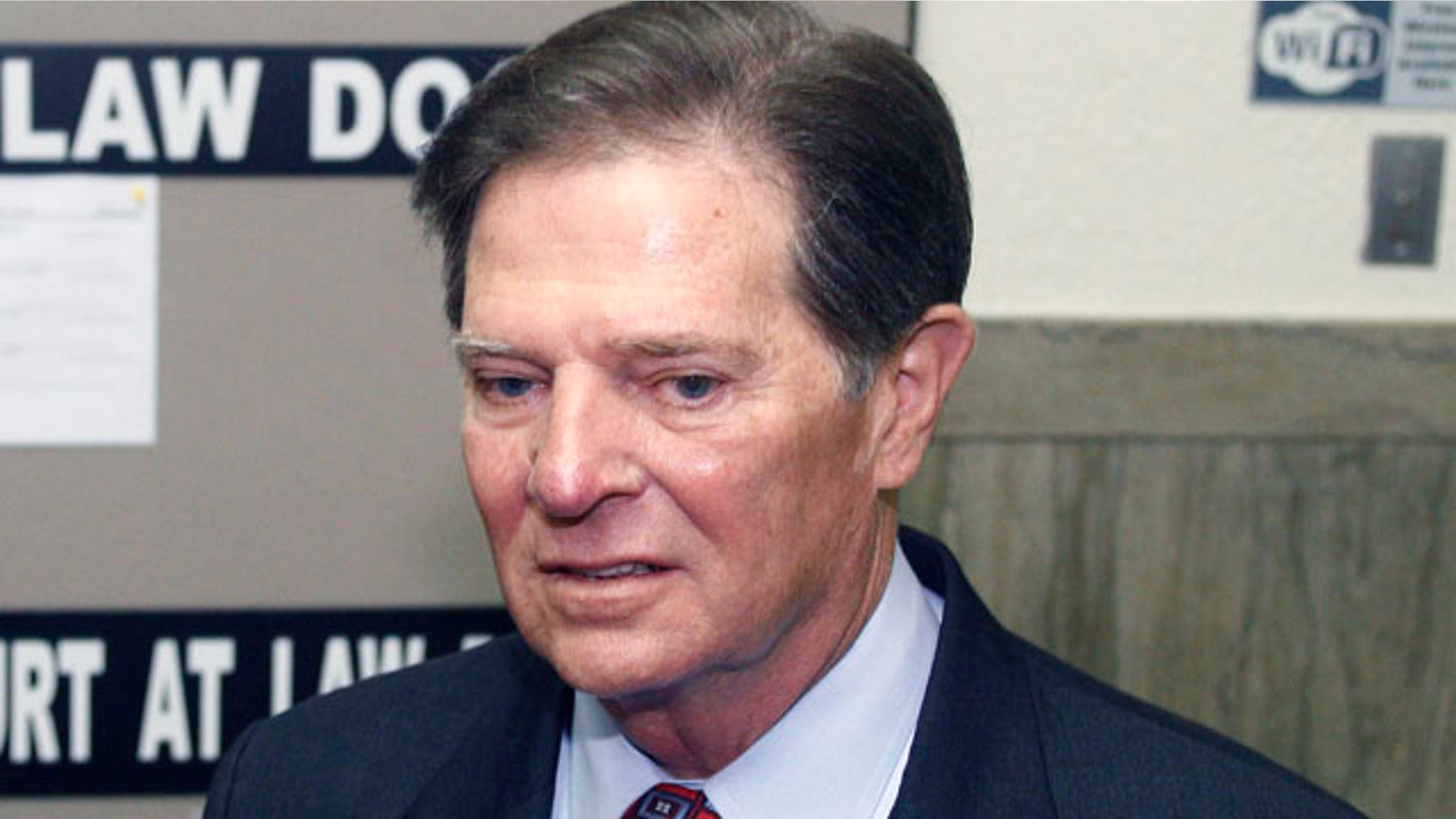 Oct. 26: Former House Majority Leader Tom DeLay shown here arriving at the Travis County courthouse in Austin, Texas for jury selection in his corruption trial.
