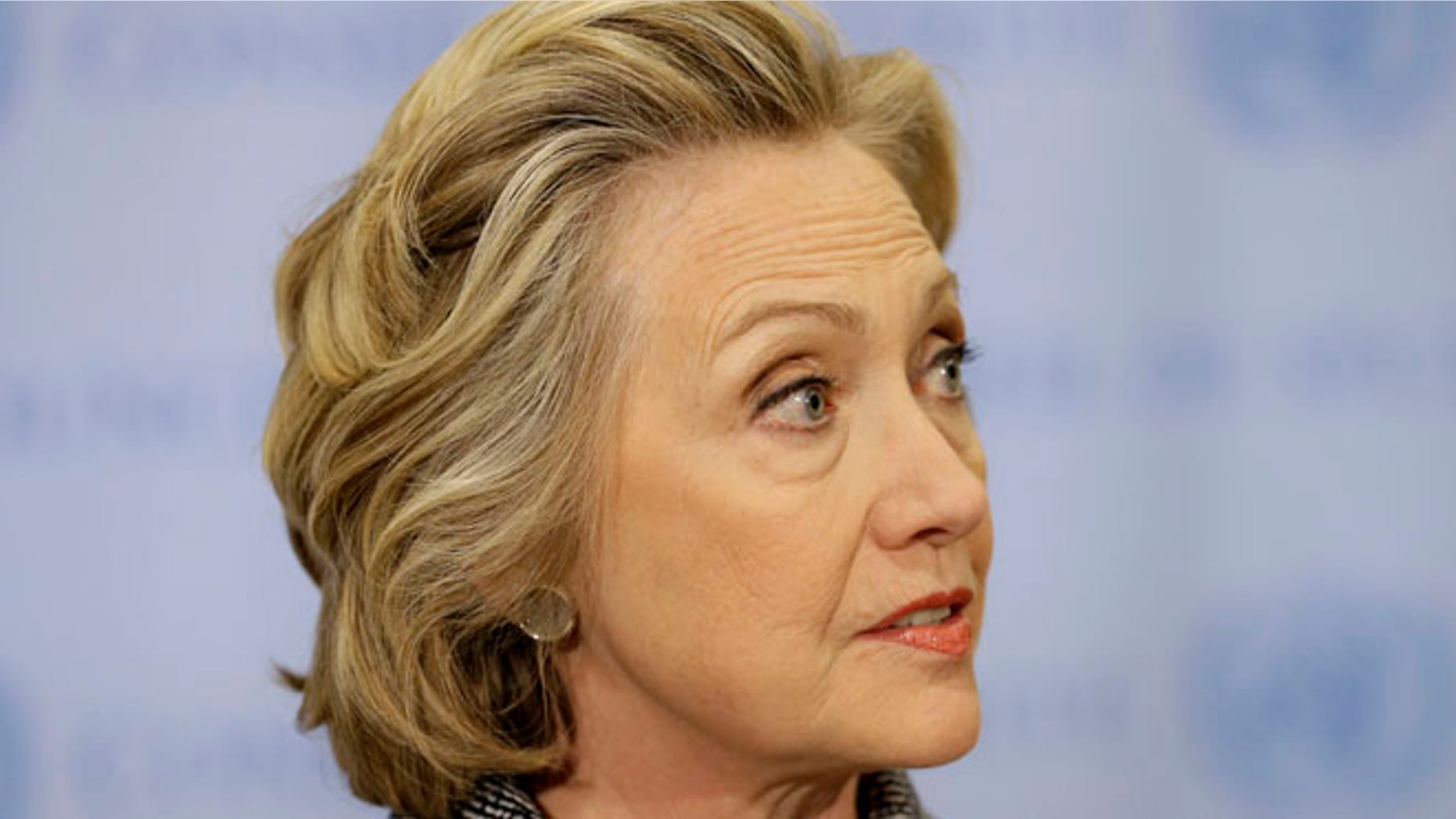 March 5, 2015: Hillary Rodham Clinton speaks to the reporters at United Nations headquarters.