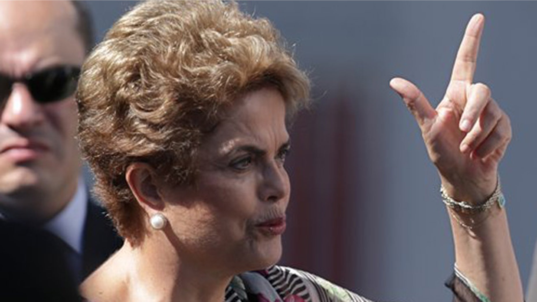 Brazils President Dilma Rousseff speaks during a visit to ground infrastructure works for Geostationary Satellite Operation Defense and Strategic Communications for the 2016 Olympic Games, in Brasilia, Brazil, Wednesday, March 23, 2016. Brazil's economic and political crisis has relegated Rio de Janeiro's Olympic preparations to an afterthought with South America's first games just over four months away. (AP Photo/Eraldo Peres)