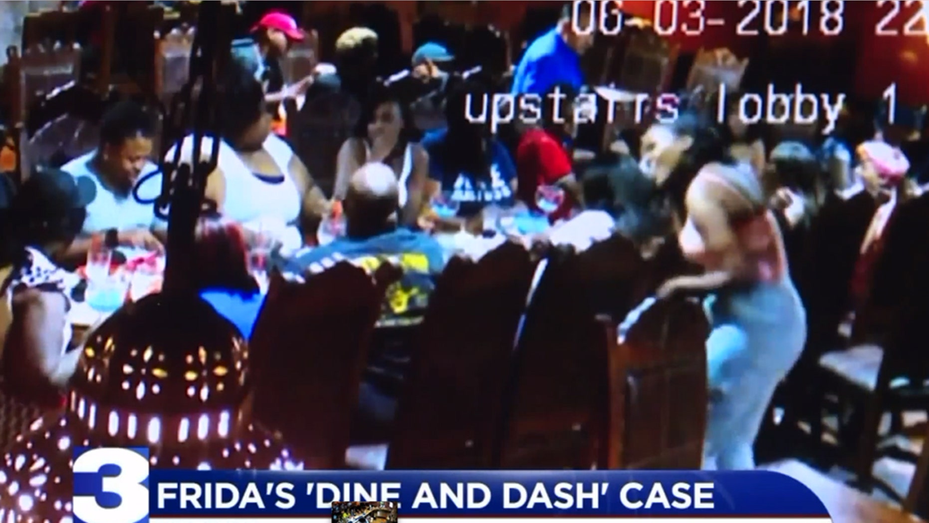 More than a dozen diners are said to have walked out on a bill after one of the party members tried to smoke weed inside the restaurant.