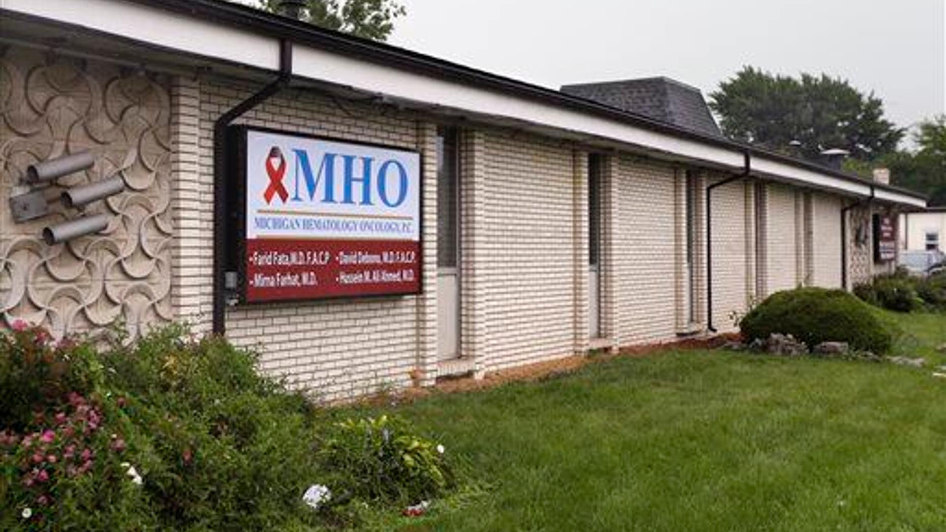 The office of Dr. Farid Fata in Oak Park, Mich.