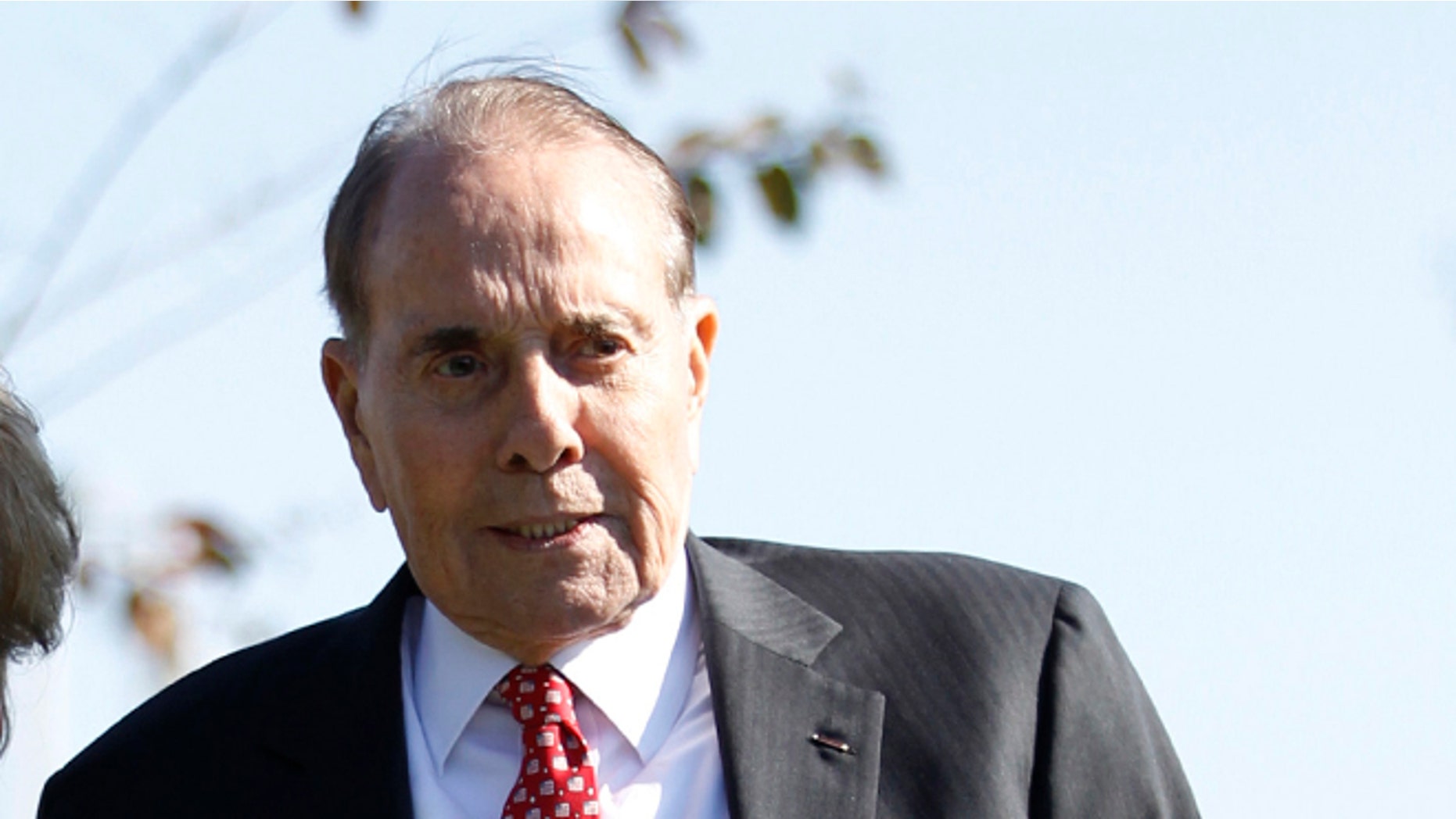 FILE: November 1, 2011: Former Sen. Bob Dole, R-Kansas, at Ronald Reagan National Airport near Washington, D.C.