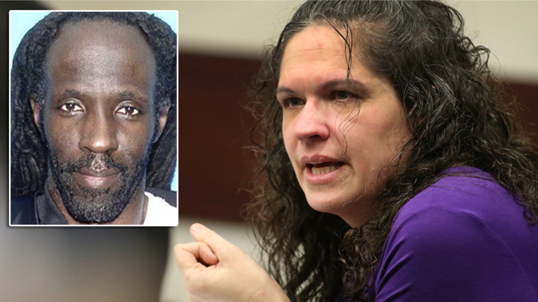Dec. 7, 2012: Dorice "Dee Dee" Moore, seen talking with her defense attorney, was convicted of murdering Florida lottery winner Abraham Shakespeare, inset.
