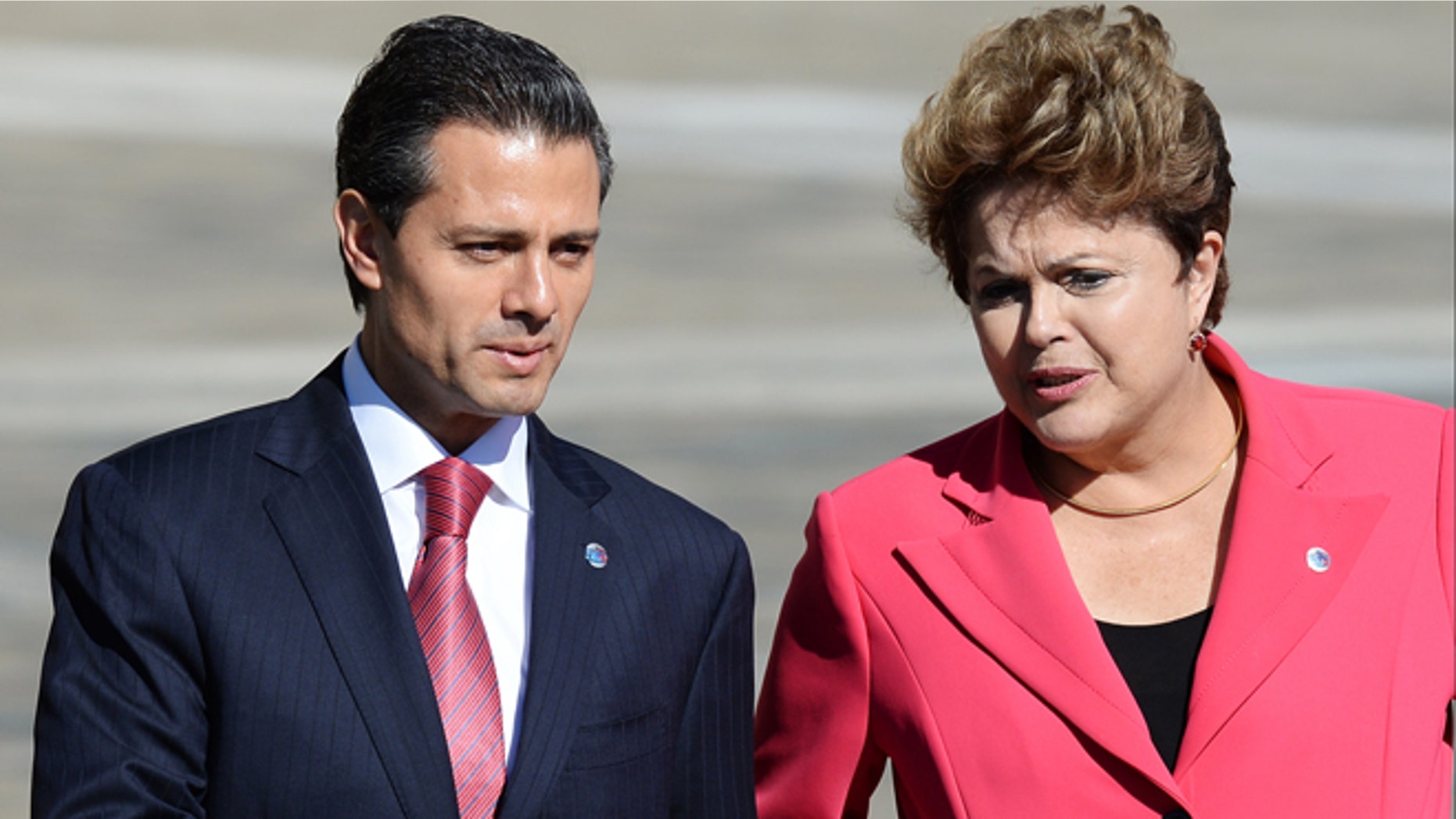 President of Mexico Enrique Peña Nieto and President of Brazil, Dilma Rousseff during the G20 summit on September 6, 2013 in St. Petersburg, Russia.
