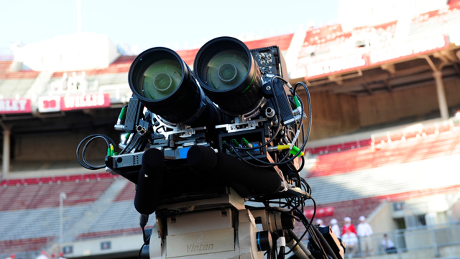 ESPN tests out 3D cameras on Sept. 12, 2009 in Ohio Stadium, Columbus, Ohio