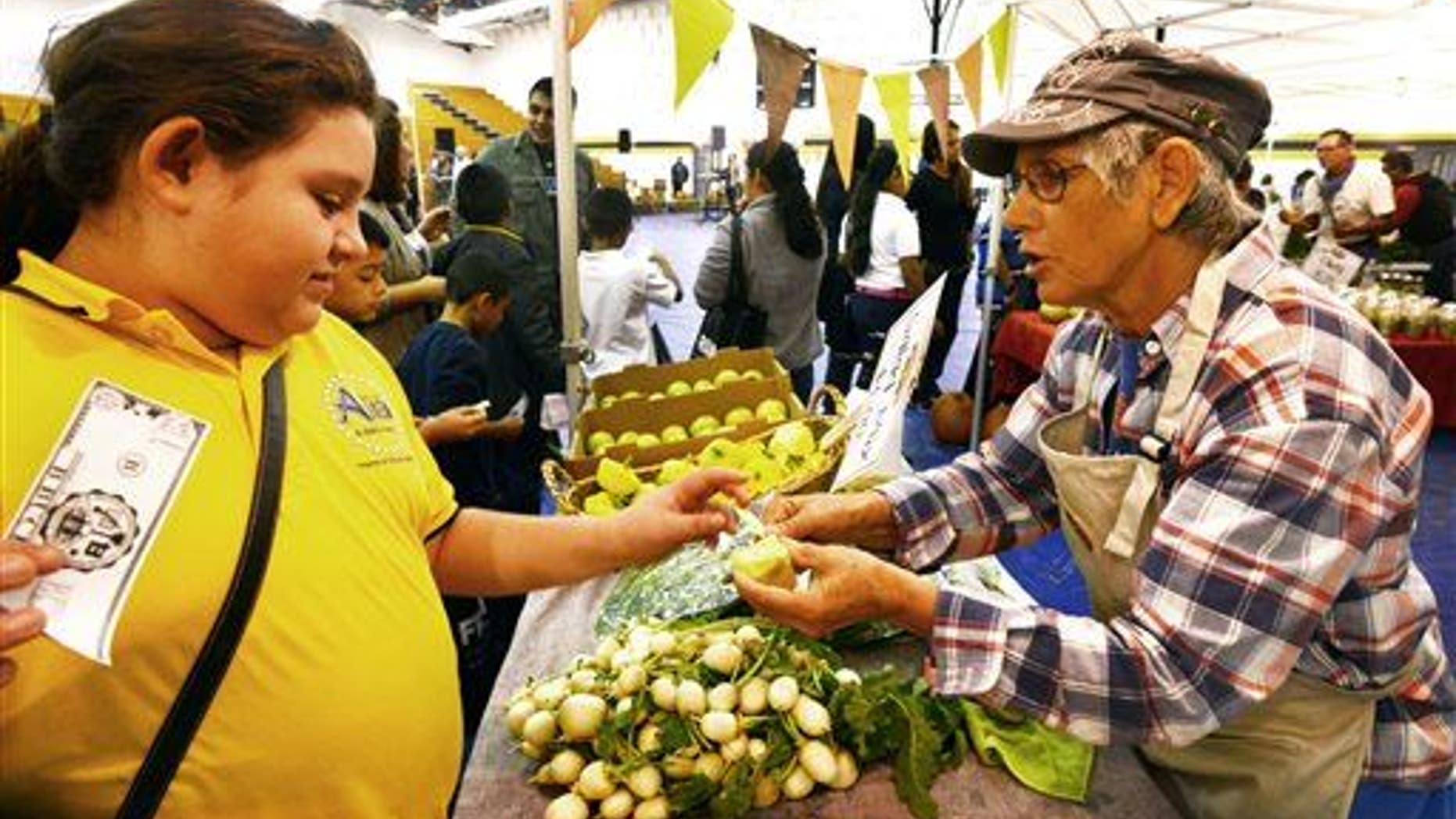 A farmers market in Brownsville, Texas.