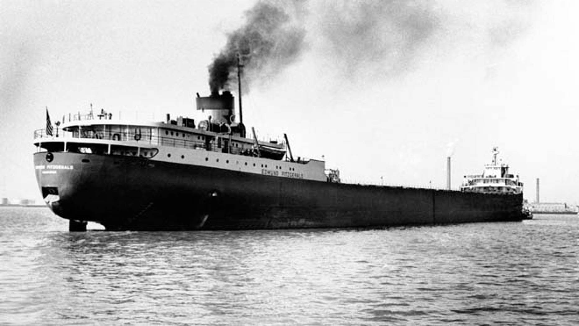 FILE 1959: The Great Lakes freighter Edmund Fitzgerald, which disappeared Nov. 10, 1975, in a storm on Lake Superior.