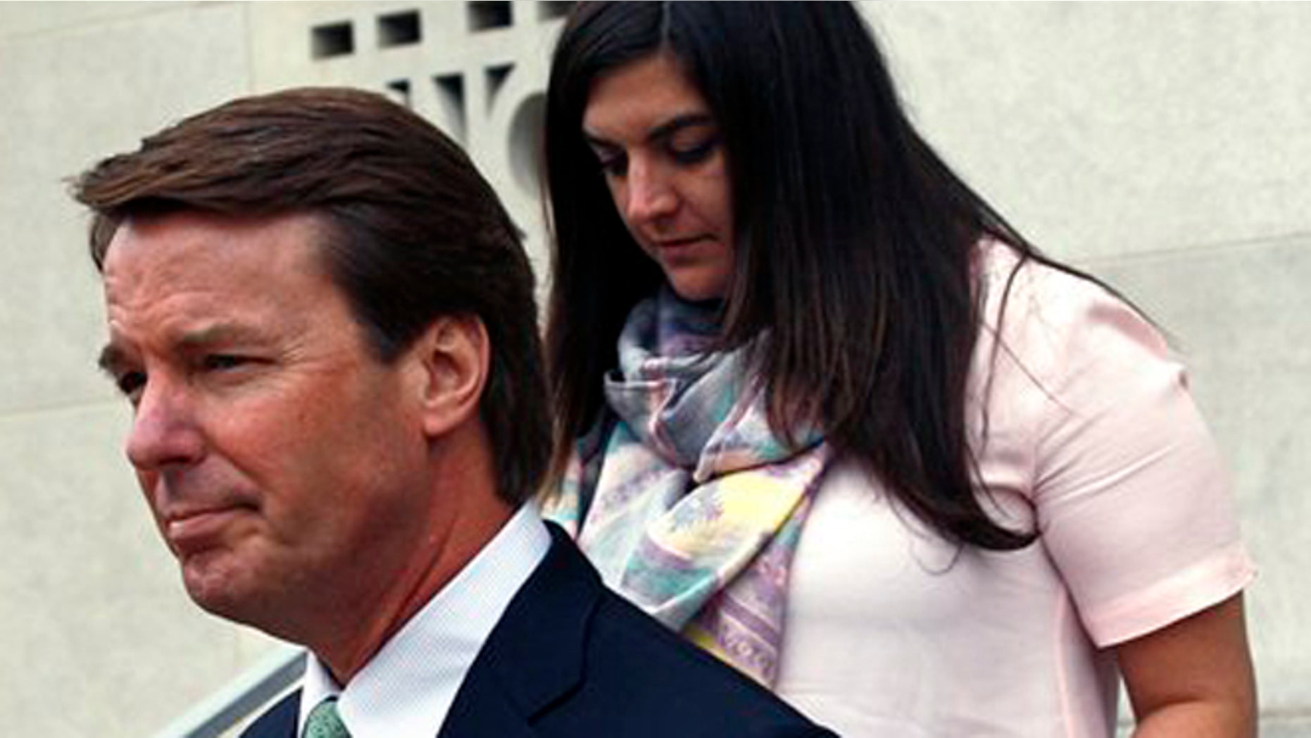 May 24, 2012: John Edwards leaves a federal court in Greensboro, N.C., with daughter Cate Edwards during the fifth day of jury deliberations in his trial.