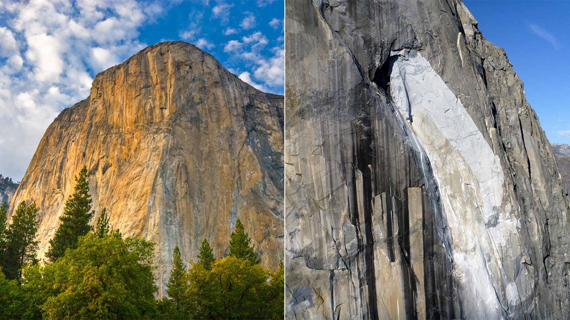 el captin rock fall before amd after