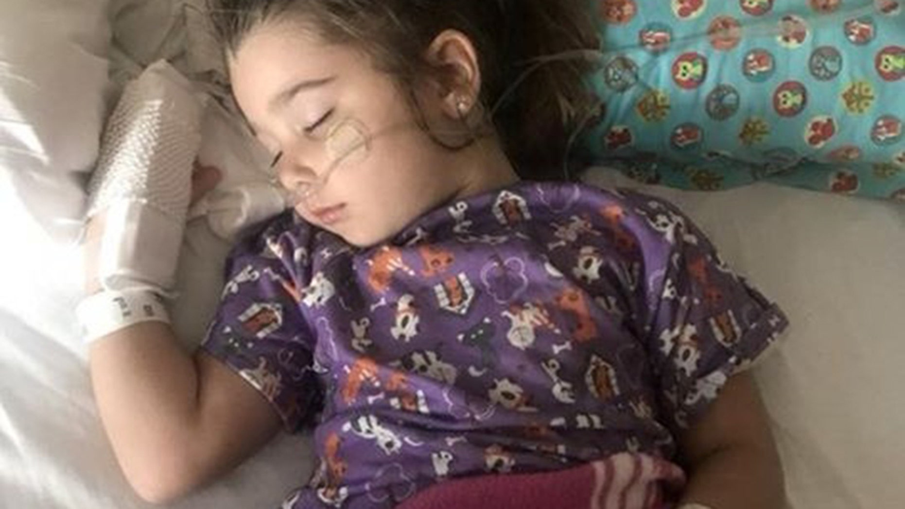 Elianna Grace, a 4-year-old from Sarasota, Florida, developed aspiration pneumonia after ingesting pool chemicals while swimming April 14.