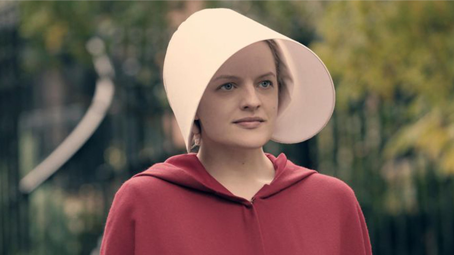 Elisabeth Moss plays Offred in "The Handmaid's Tale."