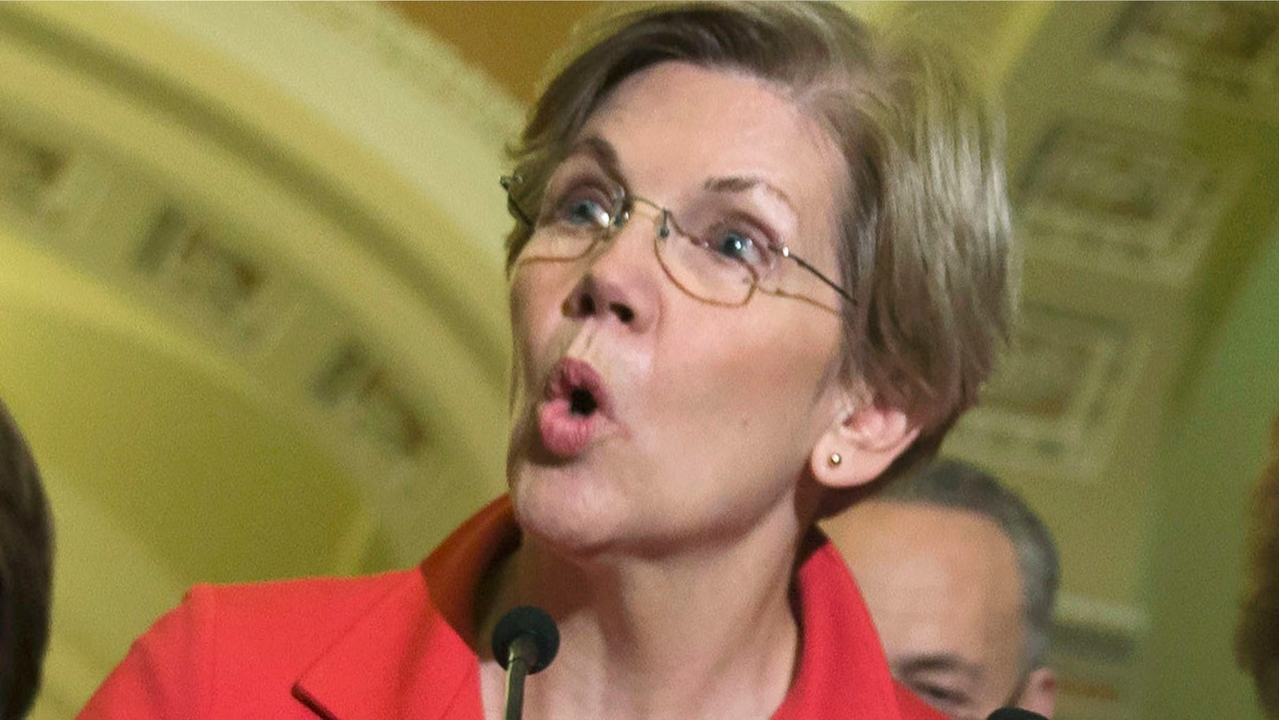Nov. 13, 2014: Sen. Elizabeth Warren, D-Mass., speaks during a news conference on Capitol Hill in Washington, after Senate Democrats voted on leadership positions for the 114th Congress.