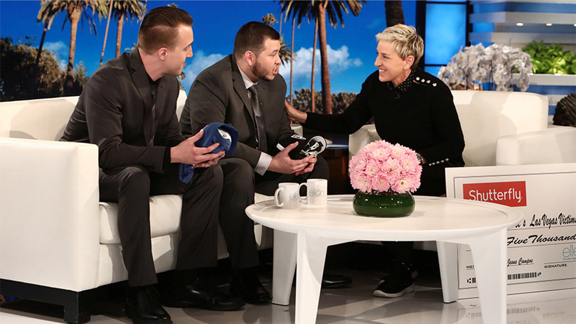 Mandalay Bay security guard Jesus Campos and engineer Stephen Schuck spoke to 'The Ellen DeGeneres Show' in an interview that aired Wednesday.