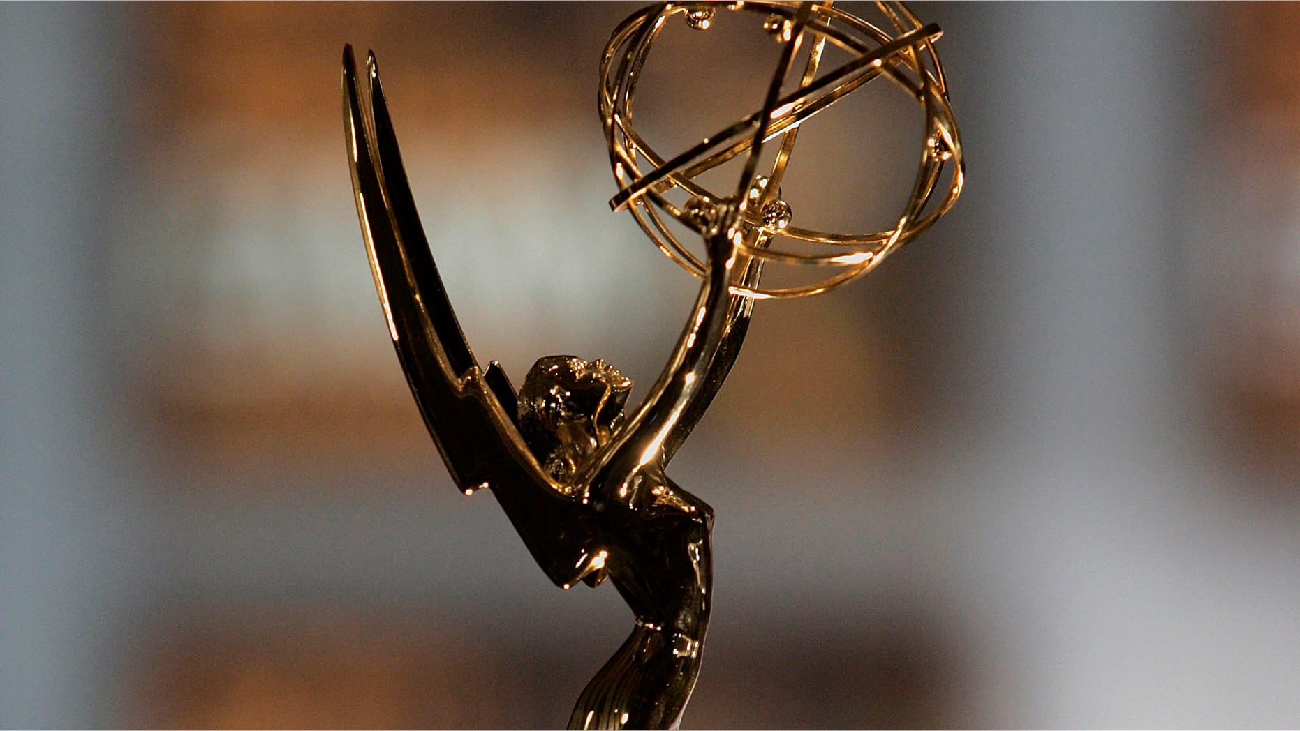 A close up of the Emmy Awards statuette in North Hollywood, California. (Photo by Vince Bucci/Getty Images)