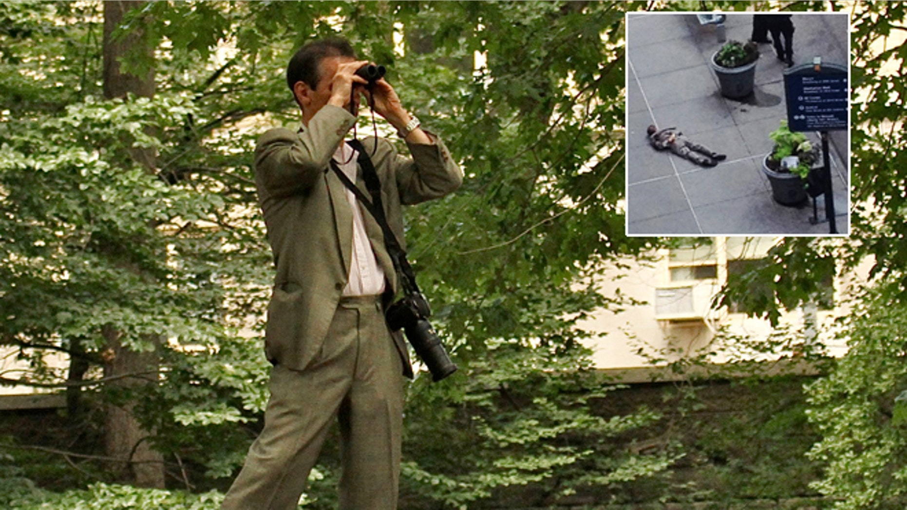 In this June 30, 2012 photo provided by Jean Shum, Jeffrey Johnson goes bird watching in New York’s Central Park. Johnson was killed by police gunfire after he fatally shot an executive at his former company.