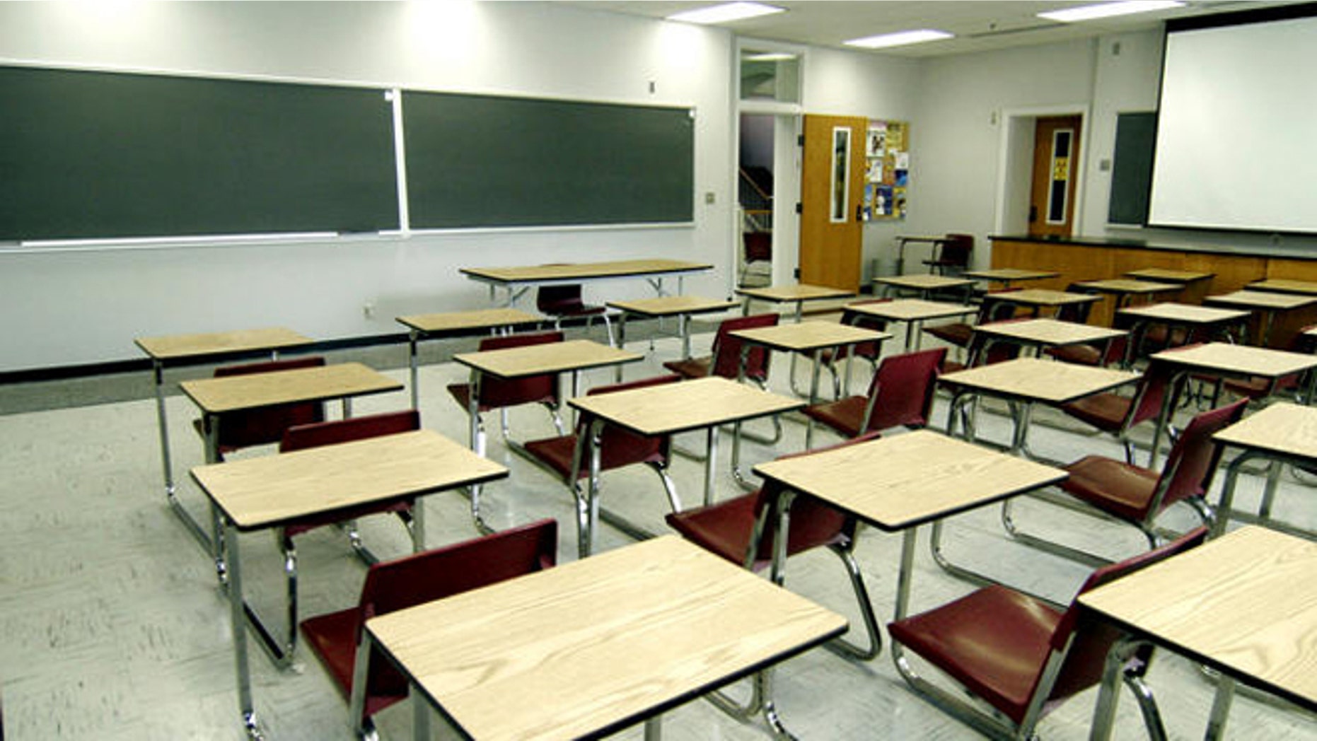 Much of Millsaps College is in transition such as this classroom photographed, Thursday, June 22, 2006, in Jackson, MIss., as they prepare to become the summer training camp for the New Orleans Saints. Classrooms such as this one in Sullivan-Harrell Hall will be equipped with projectors and tables with chairs instead of the student desks to accomodate the football players attending their specialization meetings. (AP Photo/Rogelio Solis)