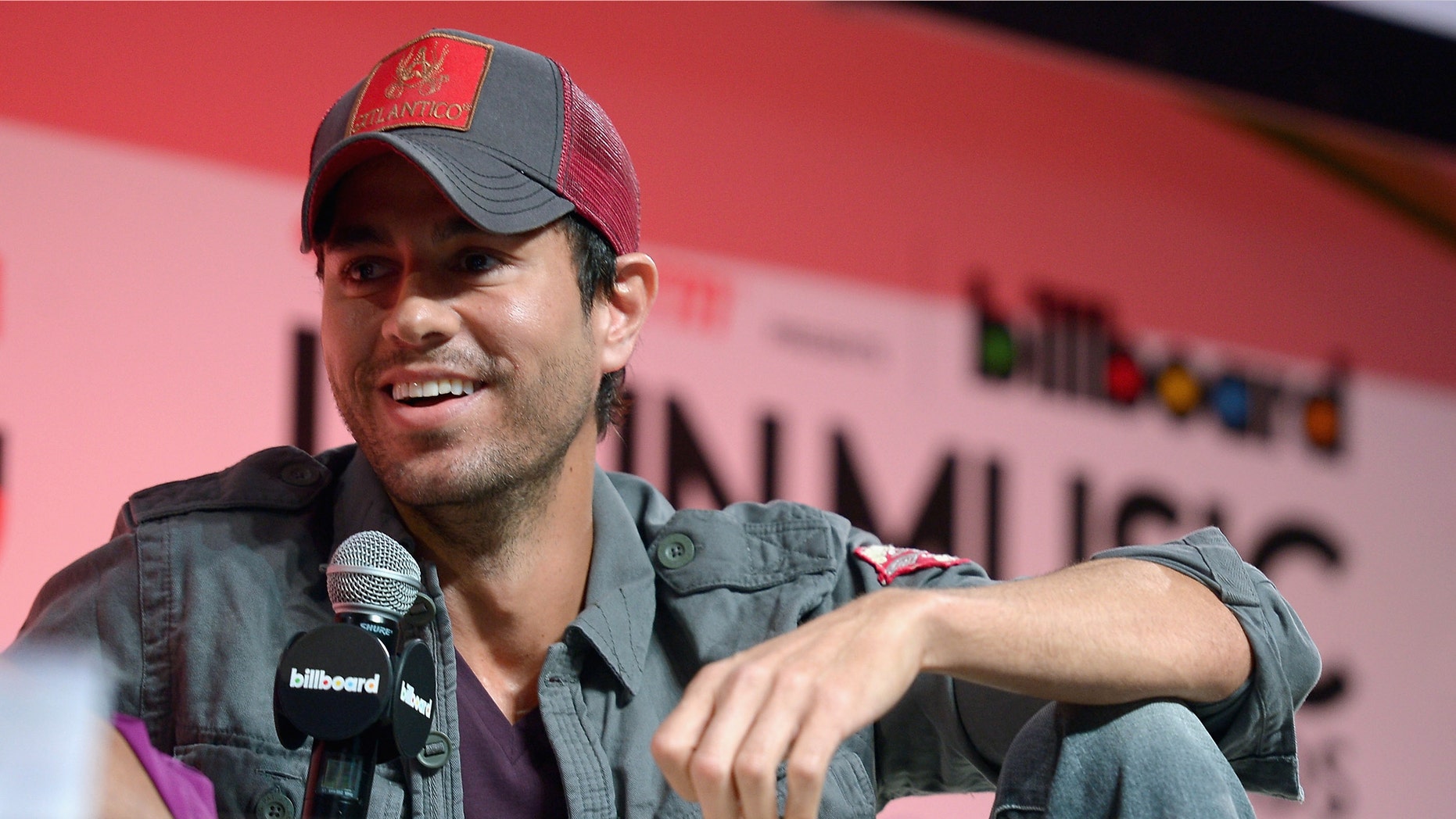 MIAMI, FL - APRIL 23: Enrique Iglesias announces Fall Tour with Pitbull and J Balvin As Support at JW Marriott Marquis on April 23, 2014 in Miami, Florida. (Photo by Gustavo Caballero/Getty Images for AEG Live)