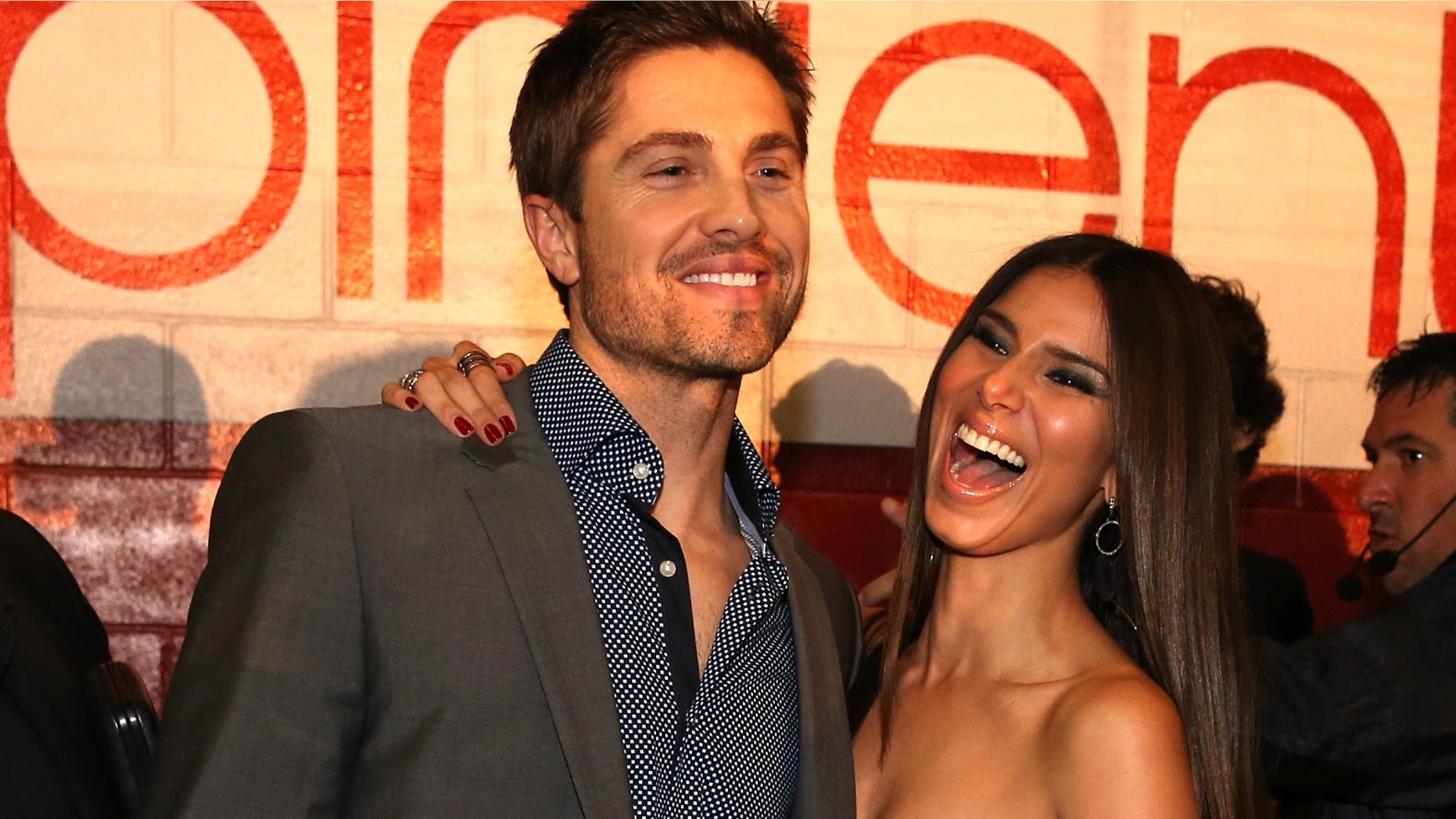 Roselyn Sanchez and Eric Winter during the Latin GRAMMY Awards on November 21, 2013 in Las Vegas, Nevada.