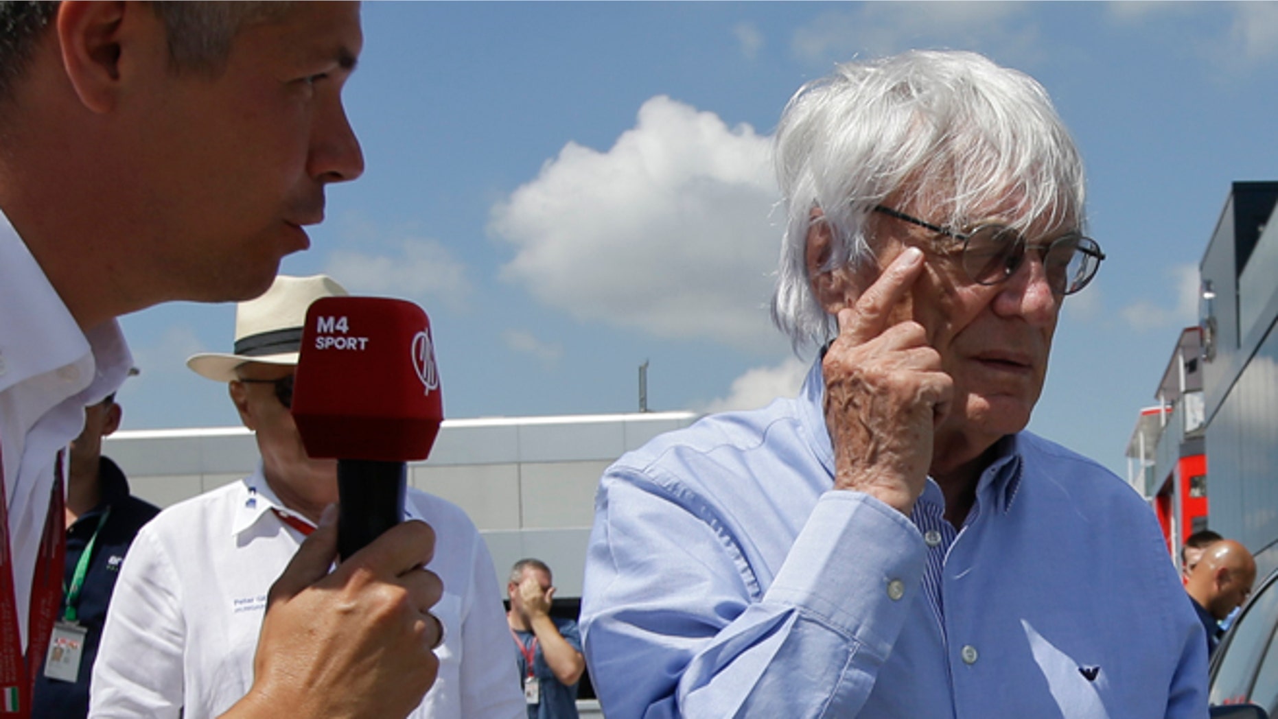 Formula One boss Bernie Ecclestone in Budapest, Hungary, Friday, July 22, 2016.