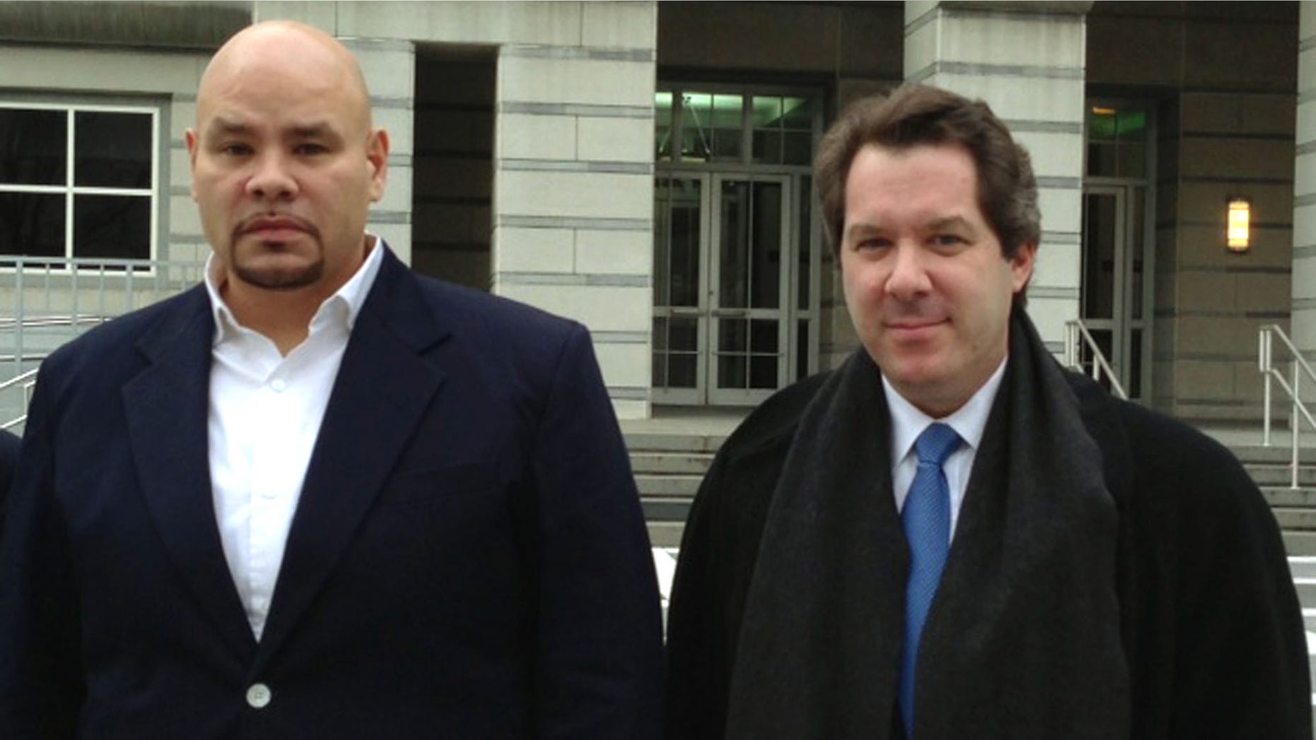 Dec. 20, 2012: Fat Joe, whose real name is Joseph Cartagena, leaves court with his attorney Jeffrey Lichtman in Newark N.J.