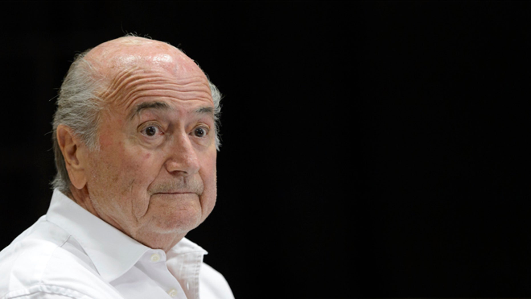 FILE - In this Aug. 22, 2015 file photo then FIFA President Sepp Blatter speaks during a news conference in Ulrichen, Switzerland. The FIFA ethics committee said Friday, Sept. 9, 2016 it opened formal proceedings against Blatter, former secretary general Jerome Valcke and former finance director Markus Kattner over million-dollar payments in their contracts â some of which were approved by other senior FIFA officials. (Laurent Gillieron/Keystone via AP, file)
