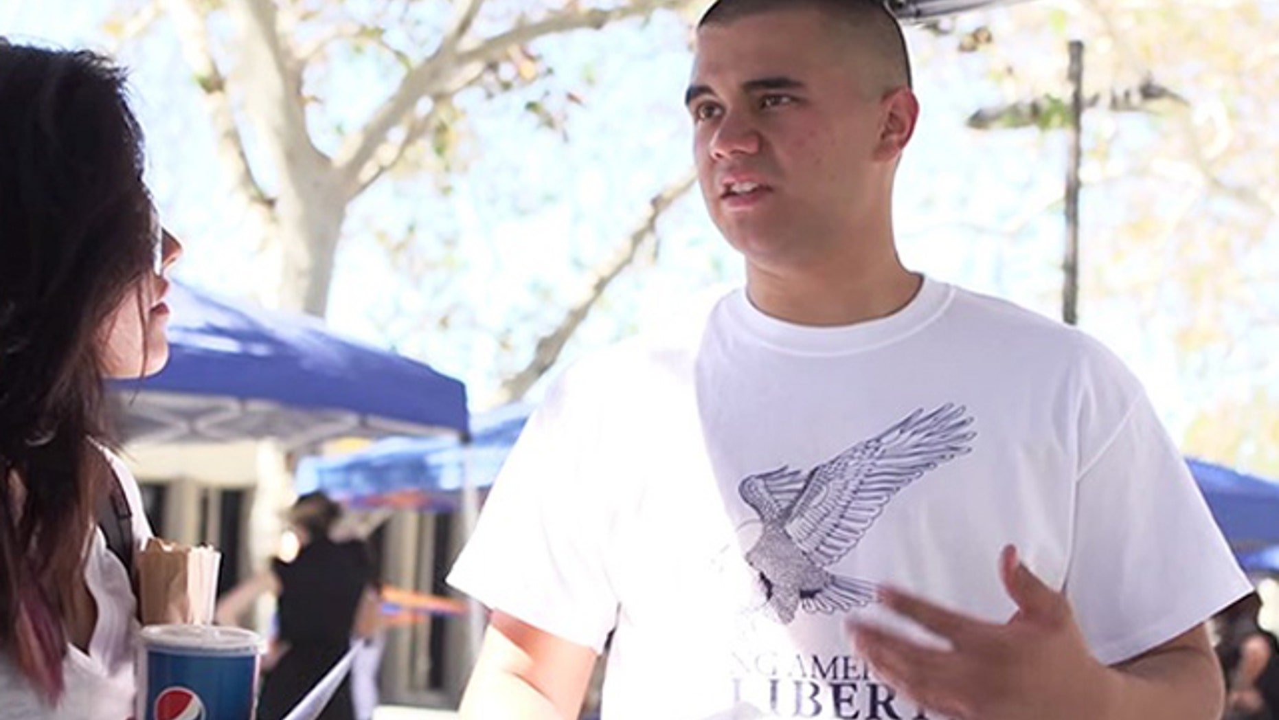 This photo, provided by FIRE, shows Citrus College student Vincenzo Sinapi-Riddle.