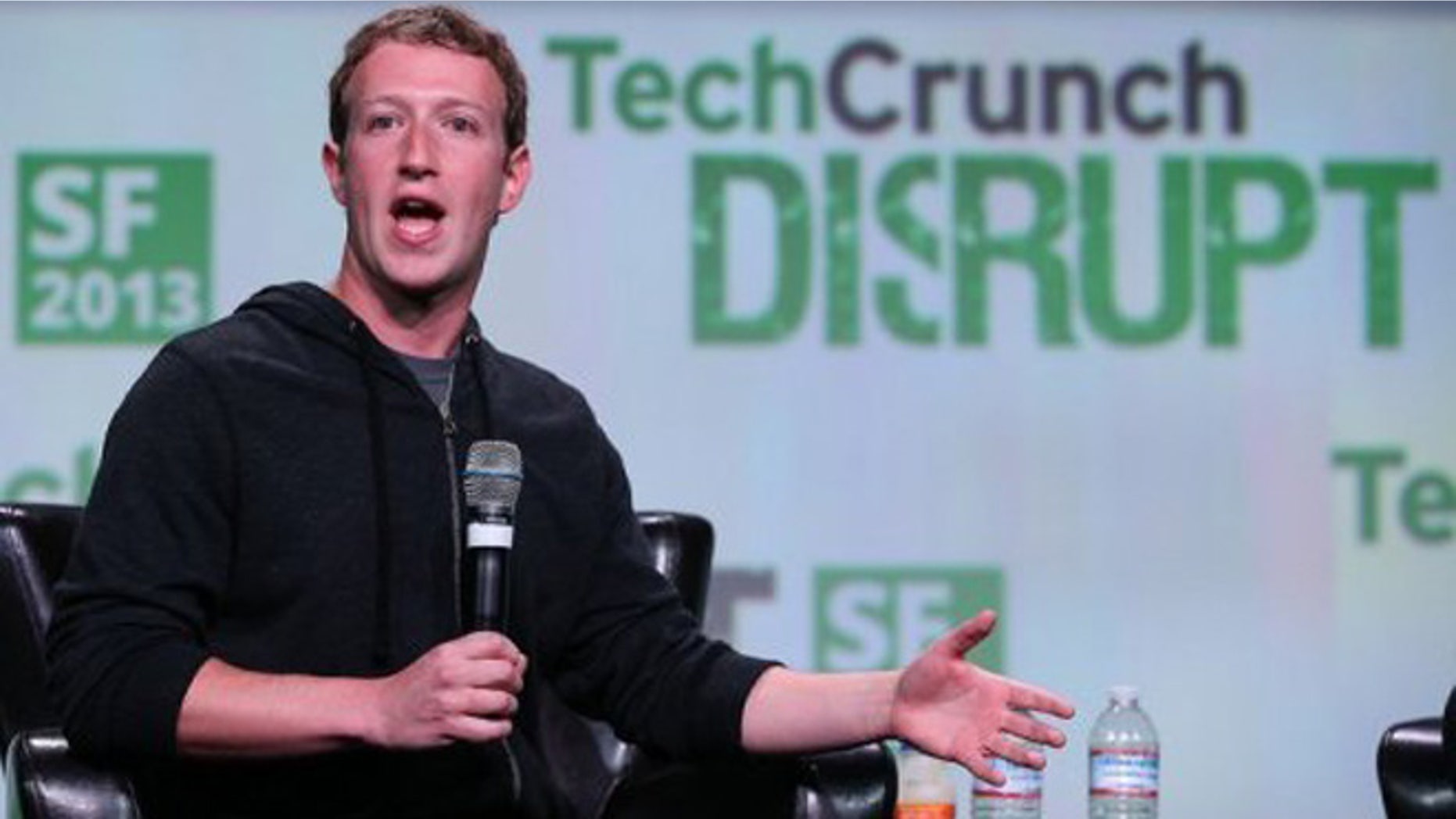 Sept. 11, 2013: Facebook founder and CEO Mark Zuckerberg speaks during the 2013 TechCrunch Disrupt conference.