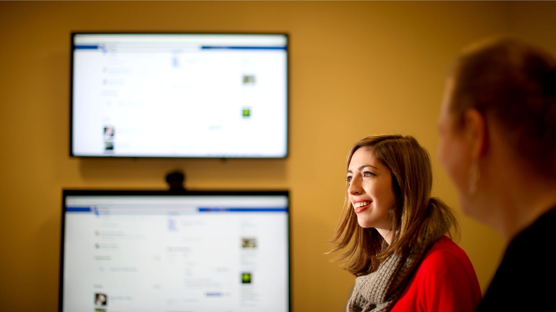 In this Wednesday, Feb. 12, 2014, photo, Facebook product manager Lexi Ross discusses expanded options for gender identification at her company's Menlo Park, Calif., headquarters. Facebook announced Thursday it is adding a customizable profile option with about 50 different terms people can use to identify their gender. (AP)