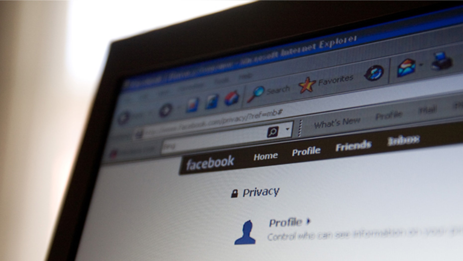 A Facebook user edits privacy settings.