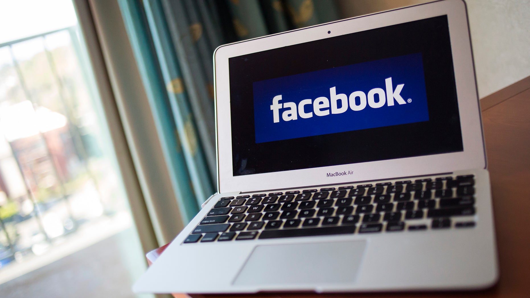 Facebook logo in Ventura, California (REUTERS)