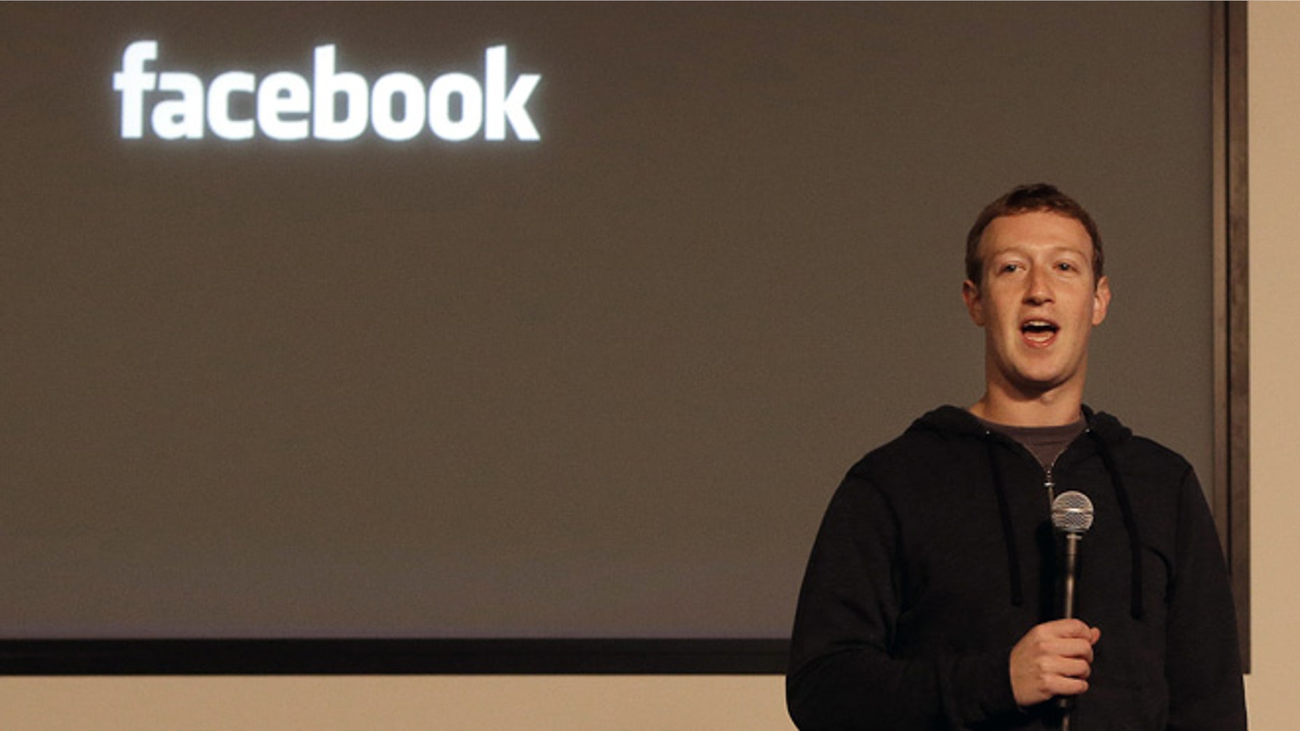 Jan. 15, 2013: Facebook CEO Mark Zuckerberg speaks at Facebook headquarters in Menlo Park, Calif.