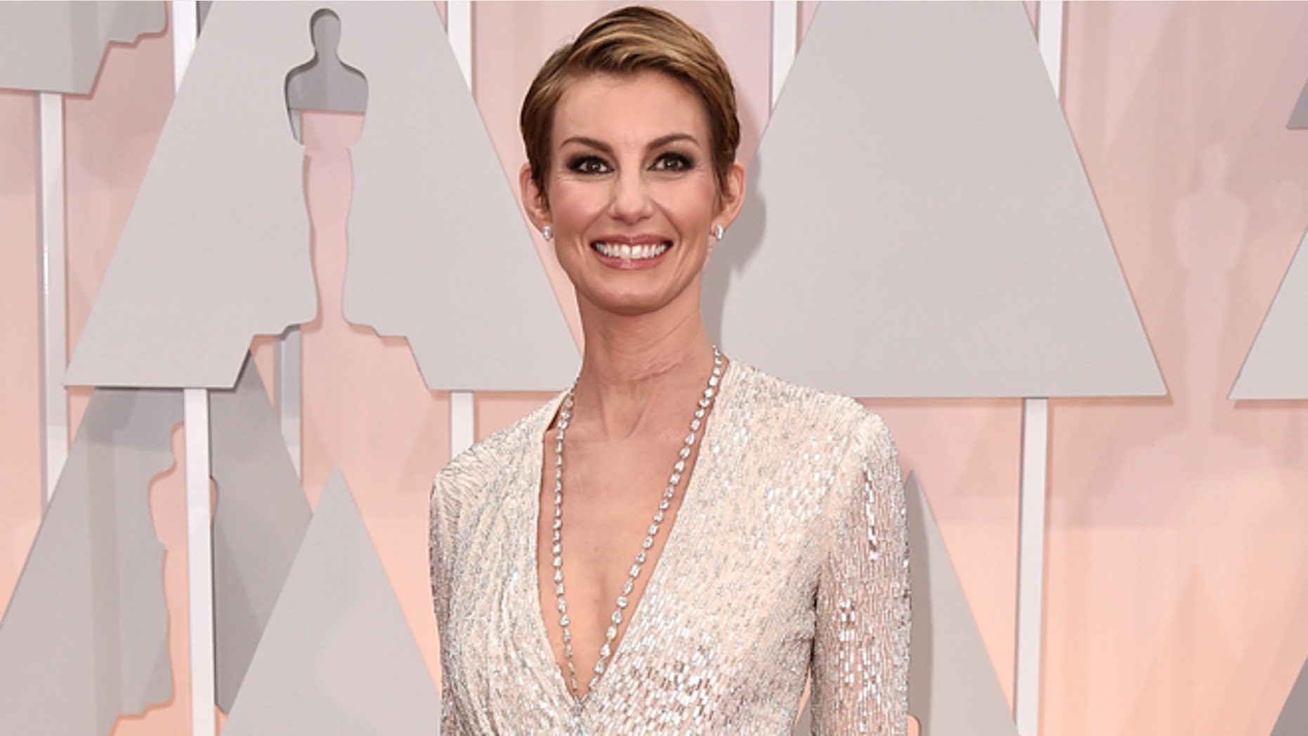 Faith Hill arrives at the Oscars on Sunday, Feb. 22, 2015, at the Dolby Theatre in Los Angeles. (Photo by Jordan Strauss/Invision/AP)