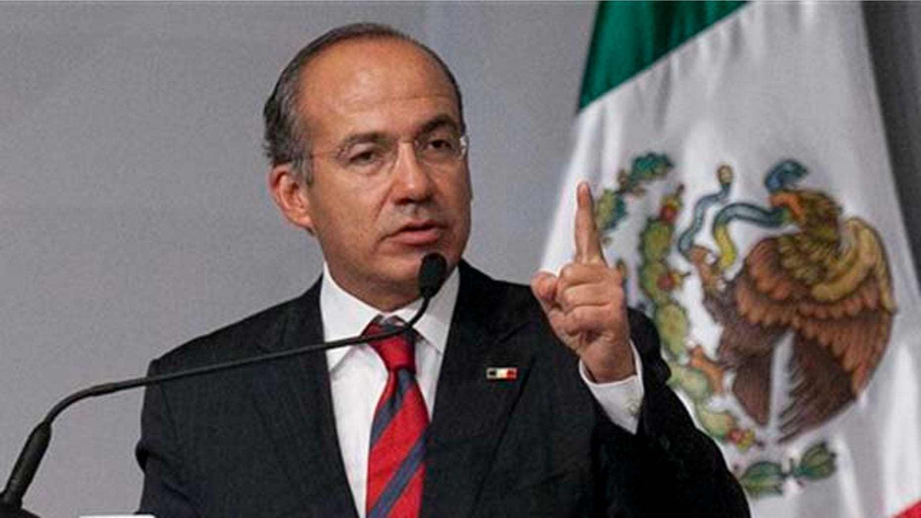 Sept. 21, 2011: Mexico's President Felipe Calderón addresses members of the Mexican community on Wednesday during a visit to Los Angeles.