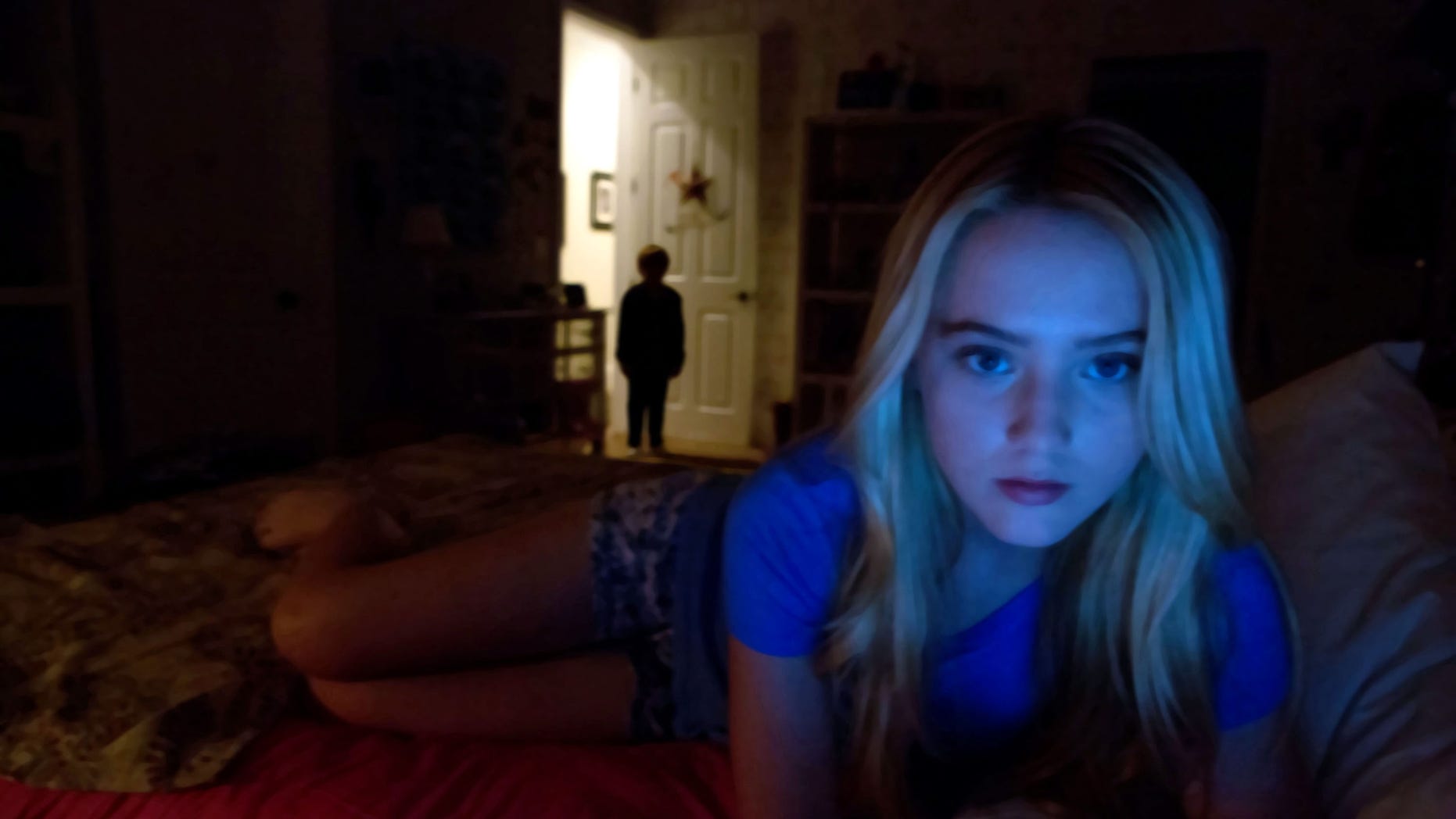 This film image released by Paramount Pictures shows Kathryn Newton in a scene from "Paranormal Activity 4"