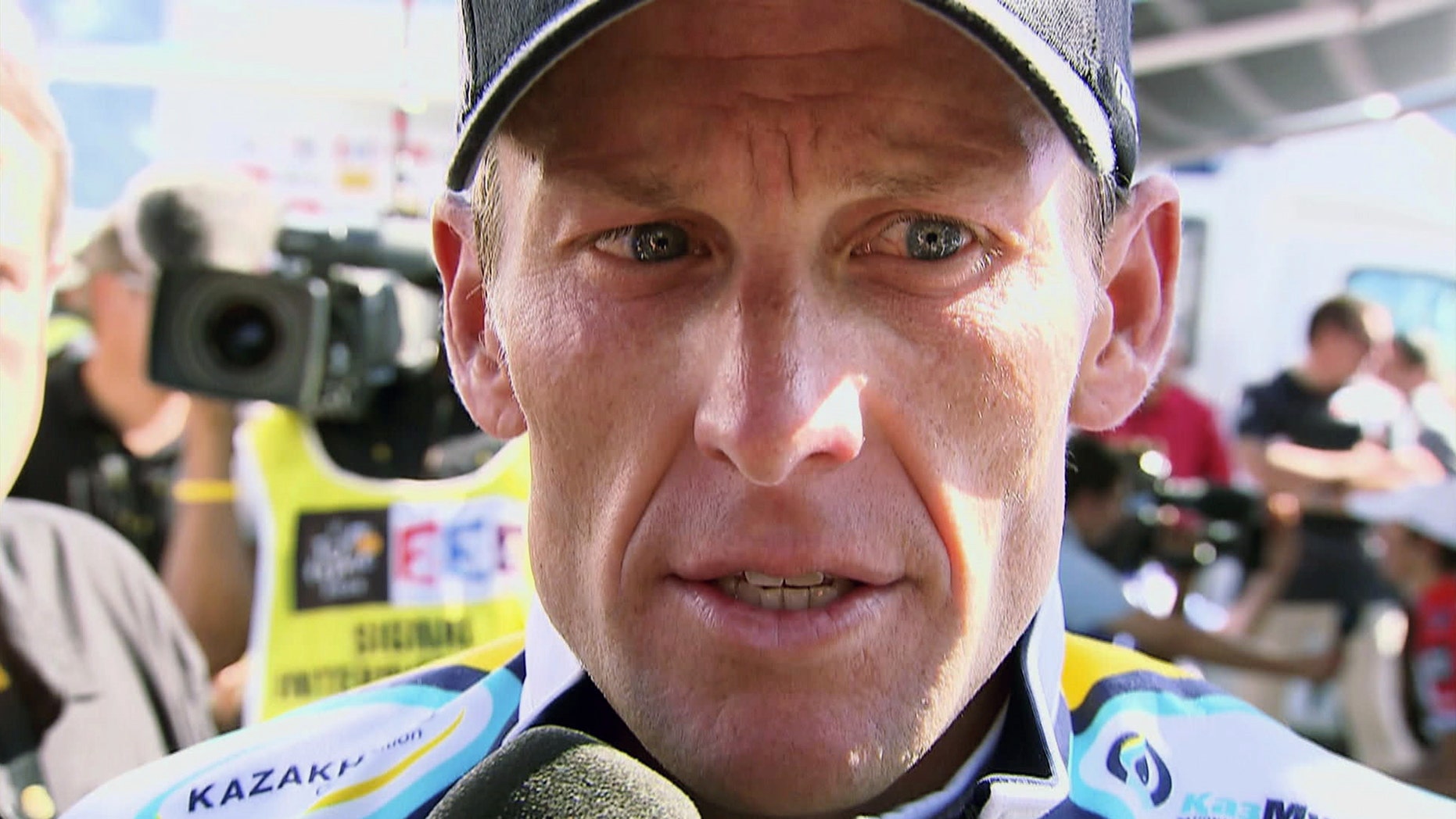 Undated FILE photo of Lance Armstrong from Sony Pictures Classics' new documentary, "The Armstrong Lie."