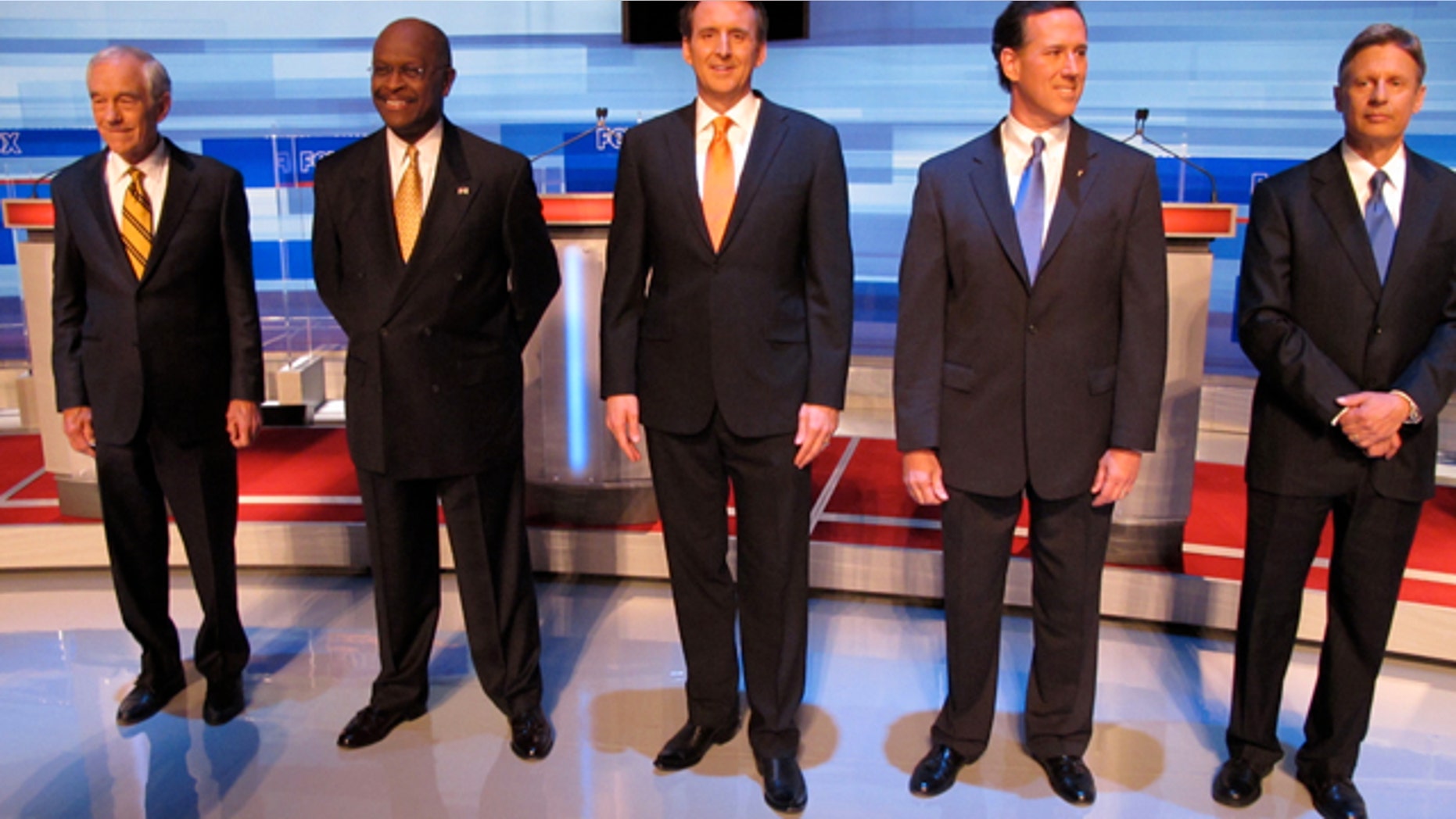 FILE: Republican presidential candidates faced off Sept. 22 in a presidential debate sponsored by Fox News and Google.
