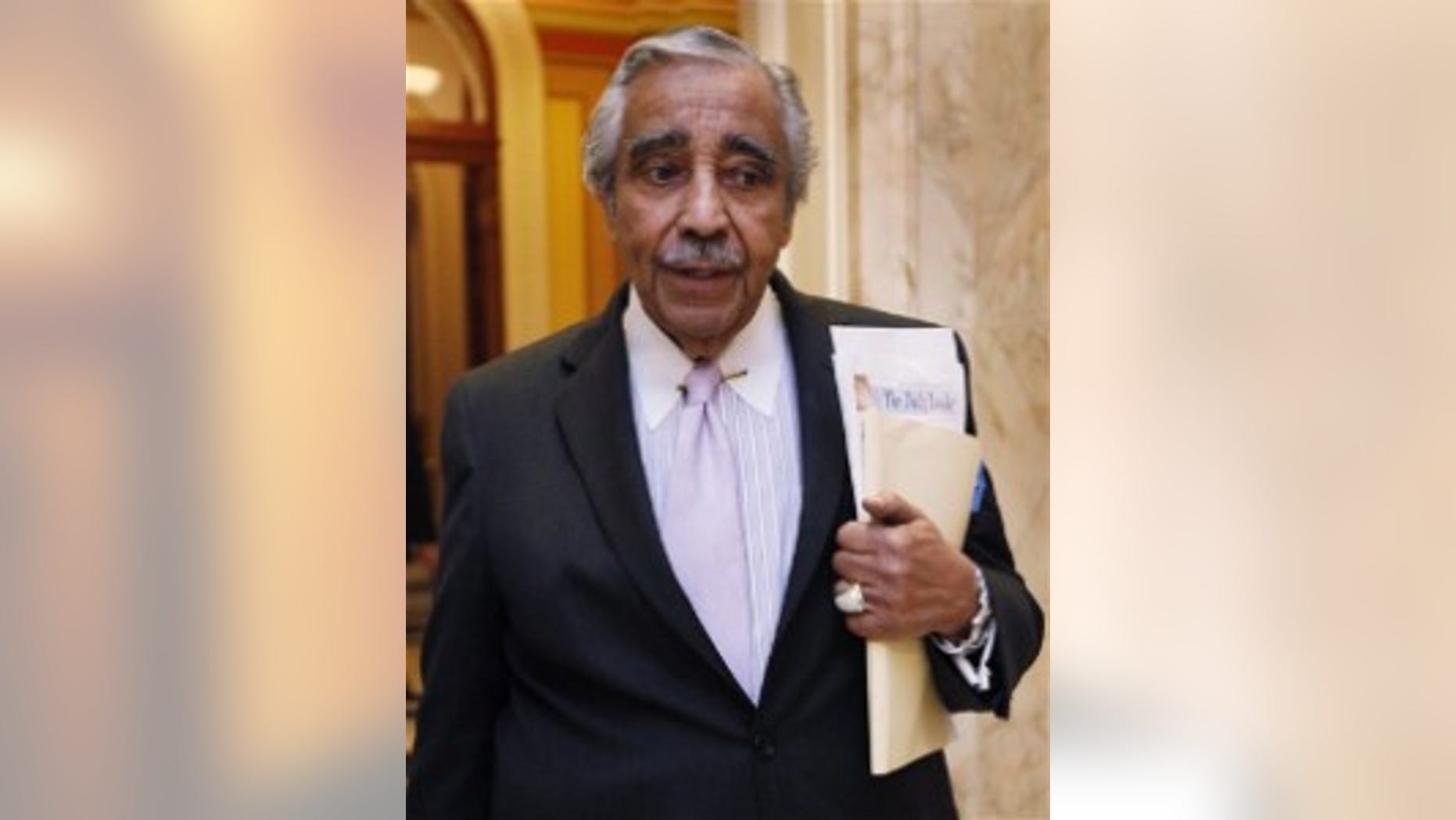 House Ways and Means Committee Chairman Rep.Rangel, D-NY, leaves the House chamber on Capitol Hill. (AP Photo)