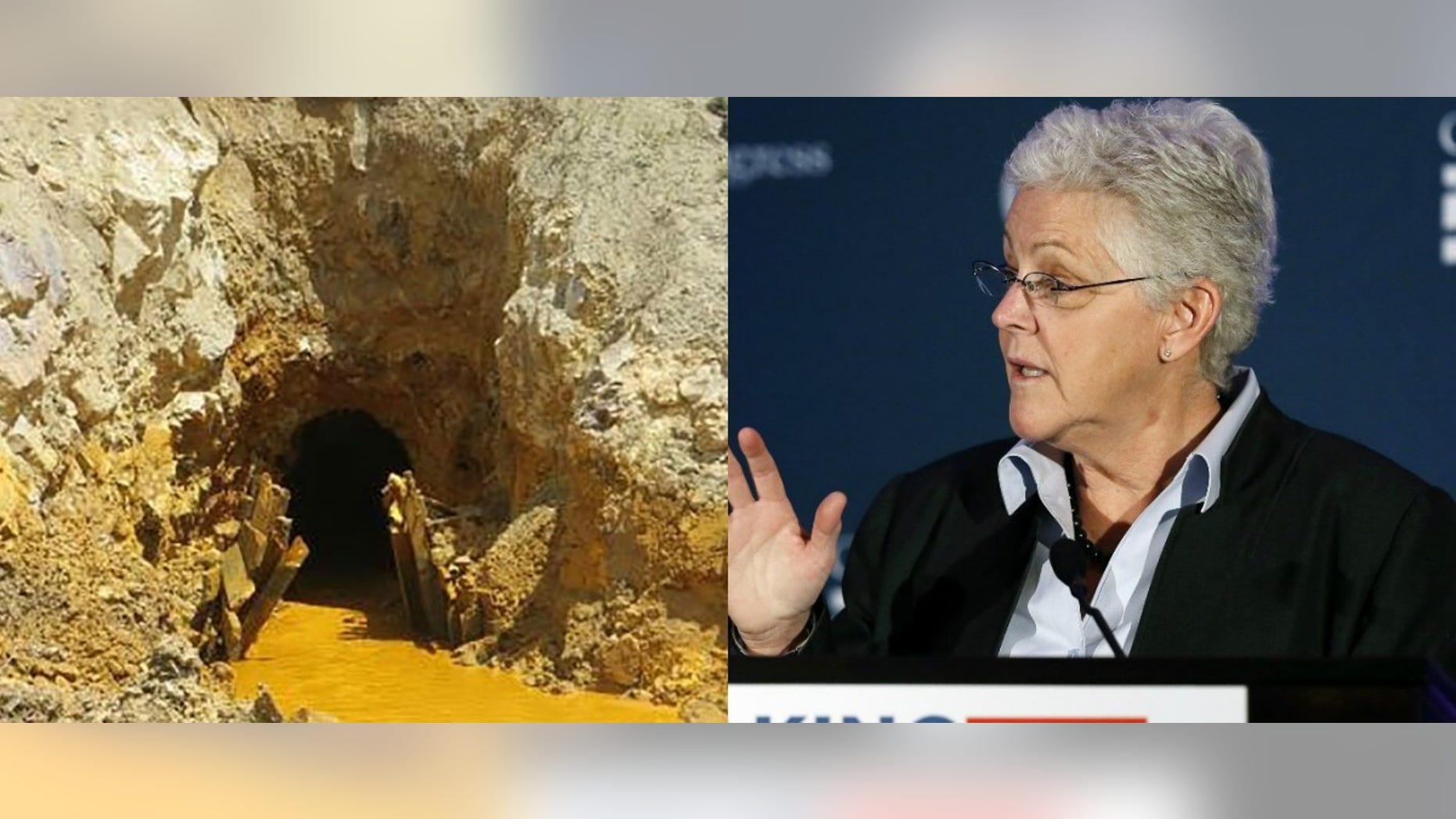 EPA Administrator Gina McCarthy and Gold King Mine. (Reuters)