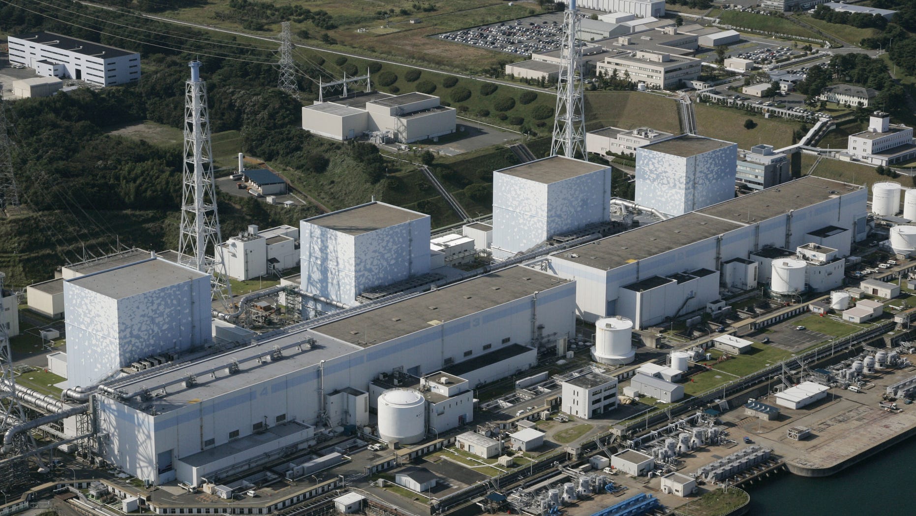 This October 2008 photo shows the Fukushima No. 1 power plant of Tokyo Electric Power Co. at Okuma, Fukushima prefecture, northern Japan. (AP)