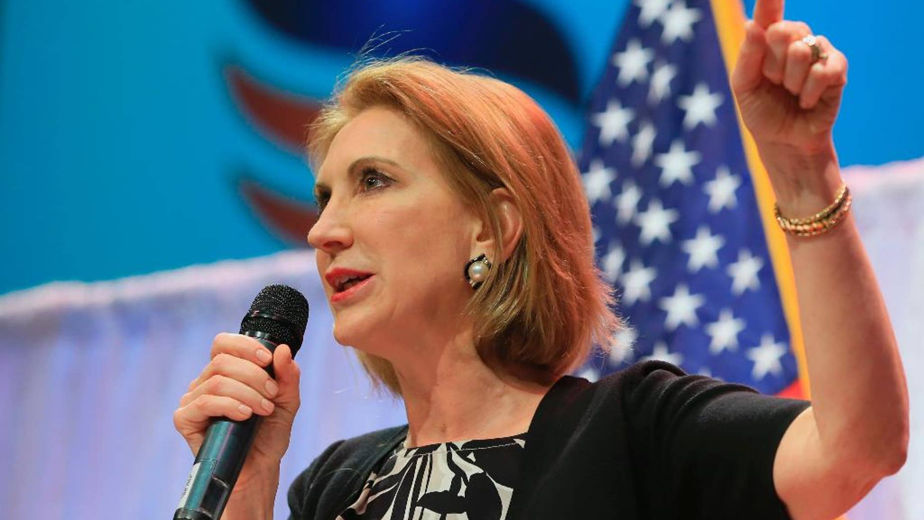 FILE -- Republican presidential candidate Carly Fiorina.