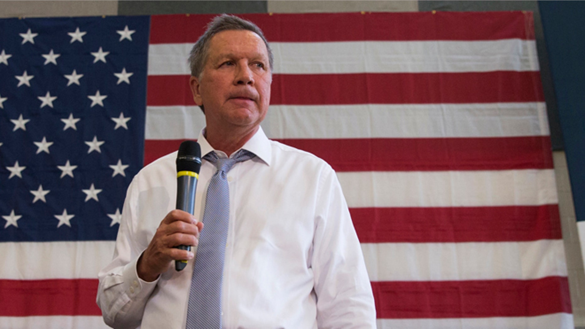 Ohio Gov. John Kasich at Thomas farms Community Center in Rockville, Md. on April 25, 2016.