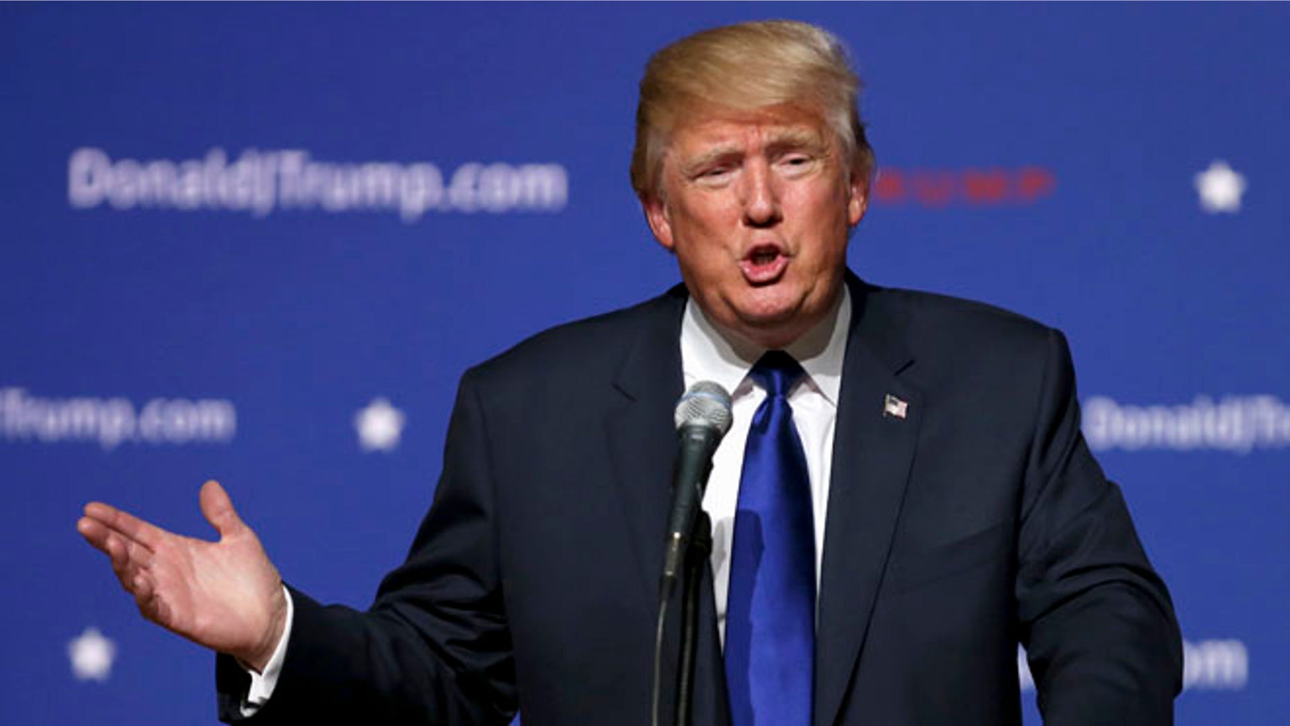 FILE - In this Aug. 19, 2015 file photo, Republican presidential candidate businessman Donald Trump speaks in Derry, N.H. Trump sells himself as a bold empire builder, the kind of businessman who could force through big changes in Washington as president. Yet for all his bravado: âIâve done an amazing job,â the Republican White House hopeful boasted during his announcement speech _ a review of the billionaireâs financial filings and recent deals suggests heâs no swashbuckler. (AP Photo/Mary Schwalm, File)