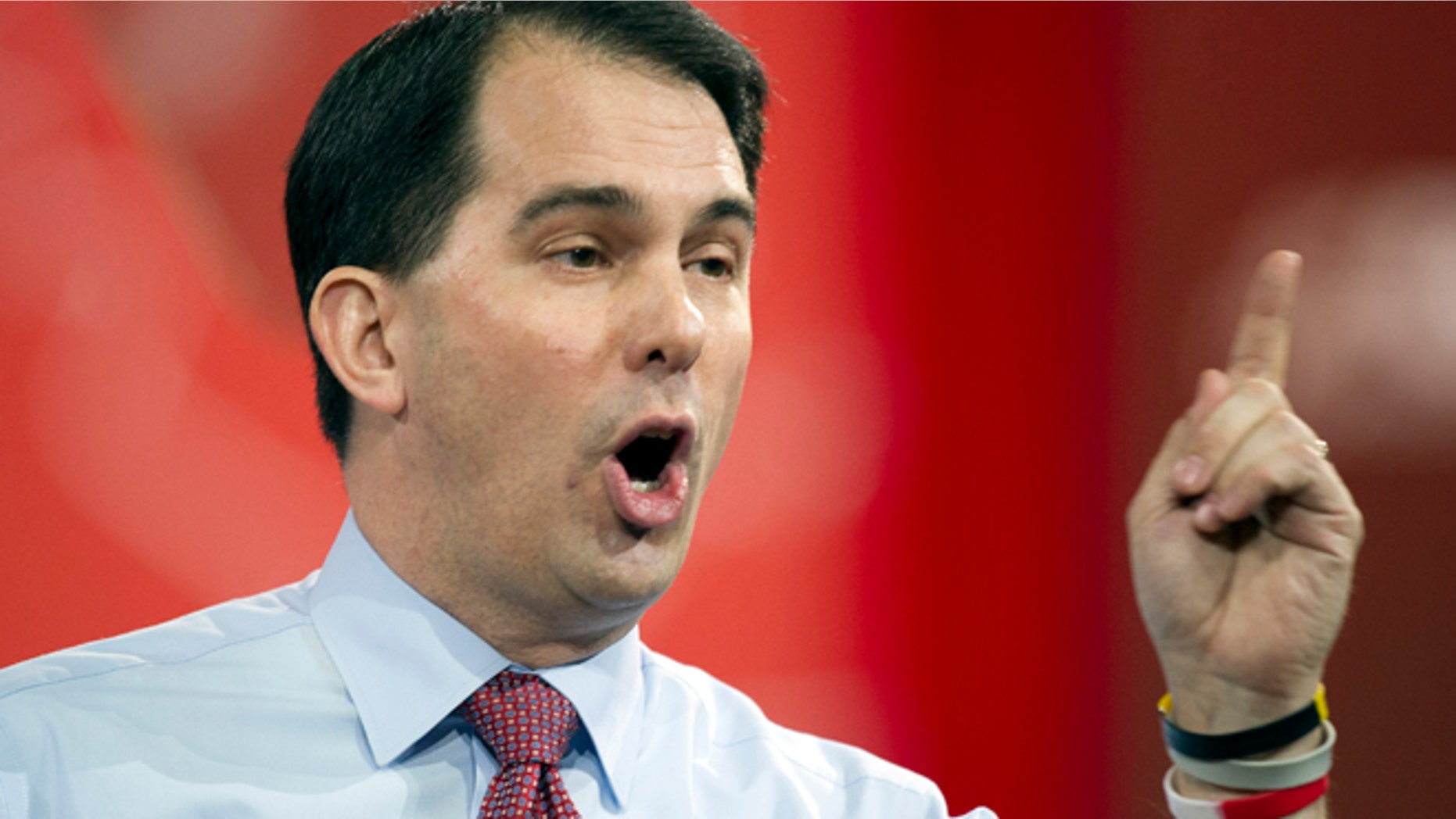 Feb. 26, 2015: Wisconsin Gov. Scott Walker speaks during the Conservative Political Action Conference (CPAC) in National Harbor, Md.