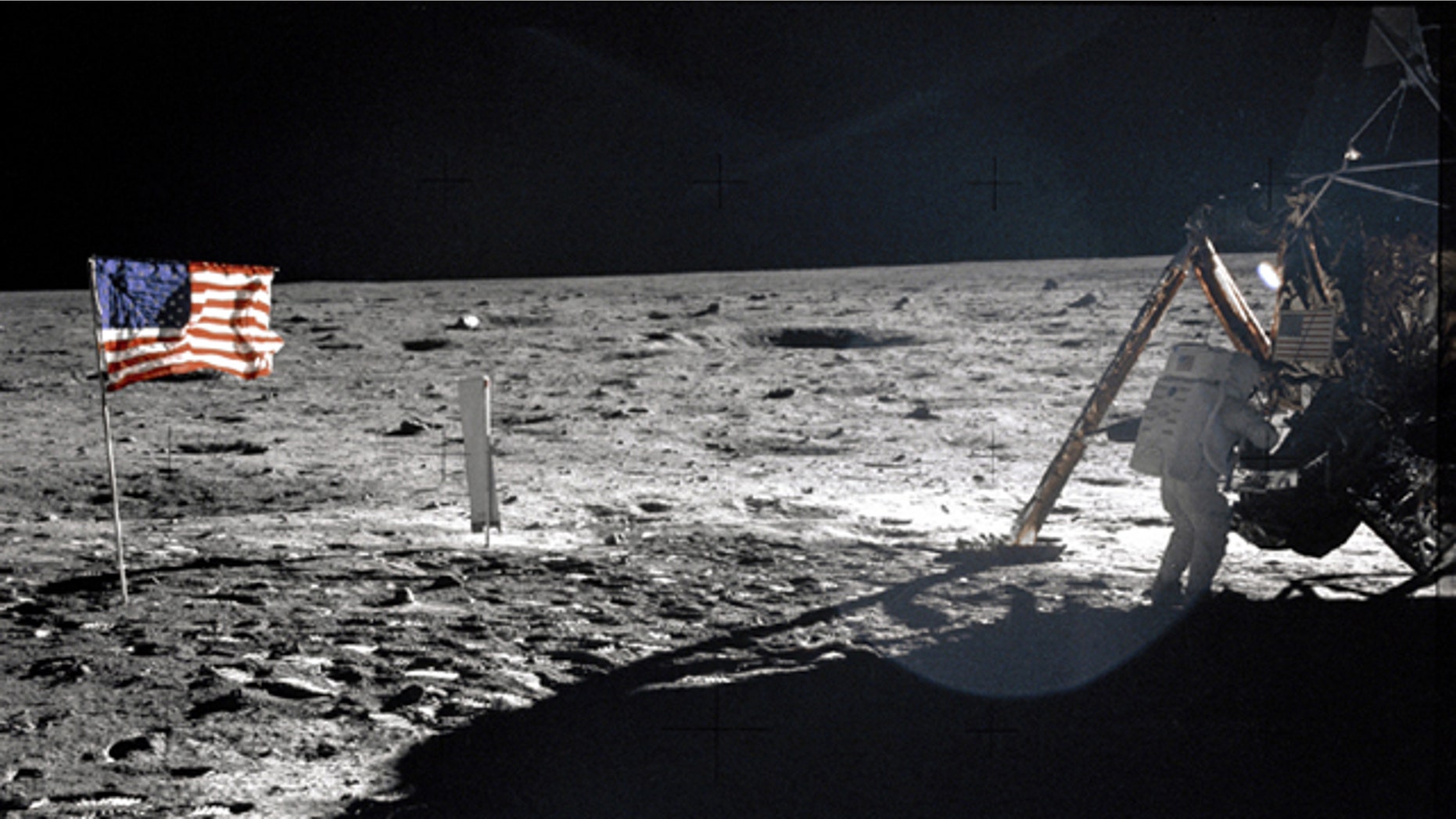 July 20, 1969: Astronaut Neil A. Armstrong, Apollo ll mission commander, during the historic first walk on the lunar surface.