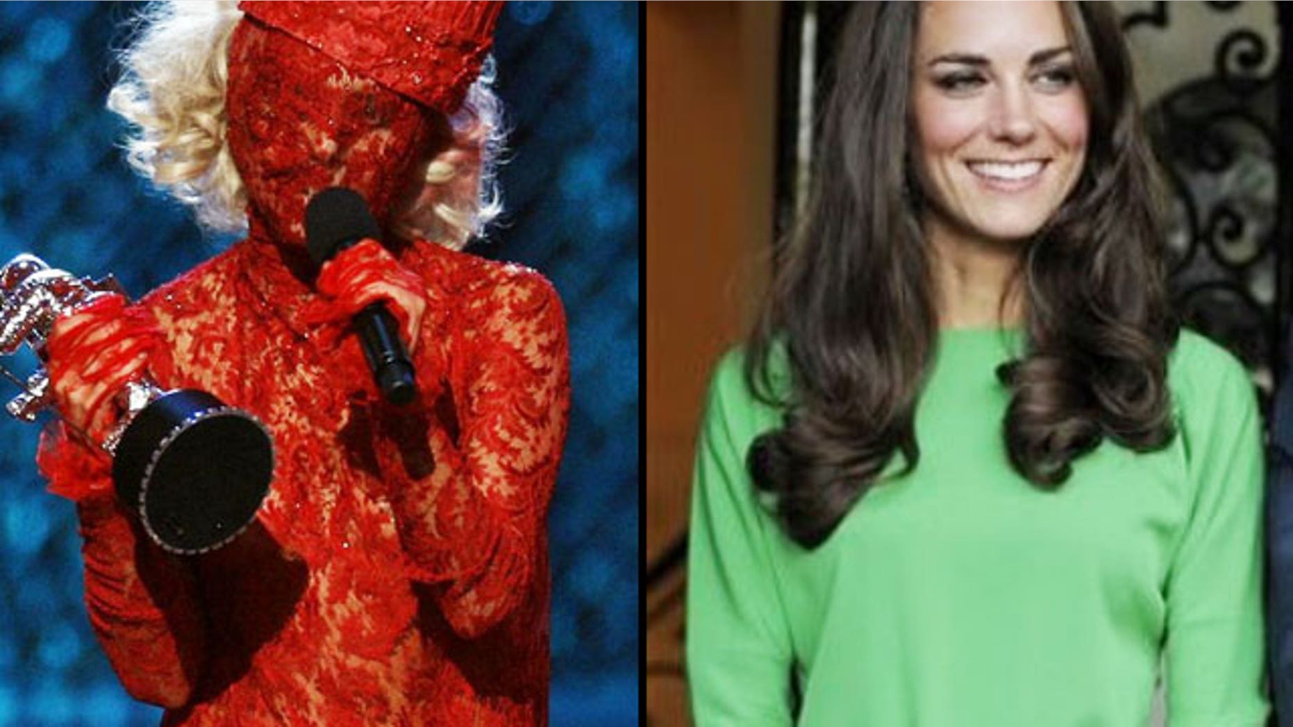 Is fashion moving away from Gaga (left) toward a more ladylike Kate? (AP)