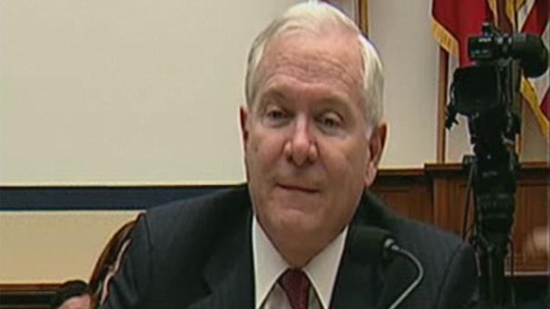 Thursday: Defense Secretary Robert Gates at a House Armed Services Committee hearing.