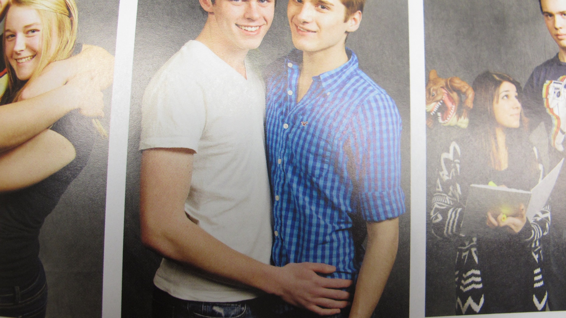 This photo from the Carmel High School yearbook shows seniors Dylan Meehan and Brad Taylor.