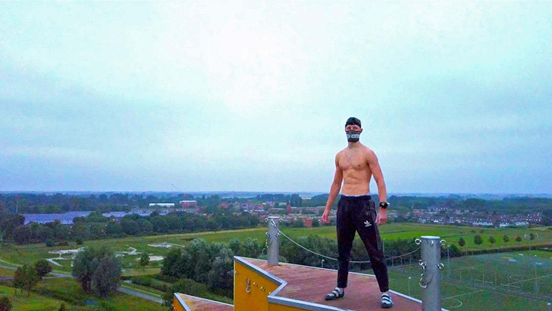 This British daredevil scaled the worlds tallest climbing wall, without any ropes or harnesses in an attempt to take his charitable message to new, eye-watering heights and hes thought to be the first to do so