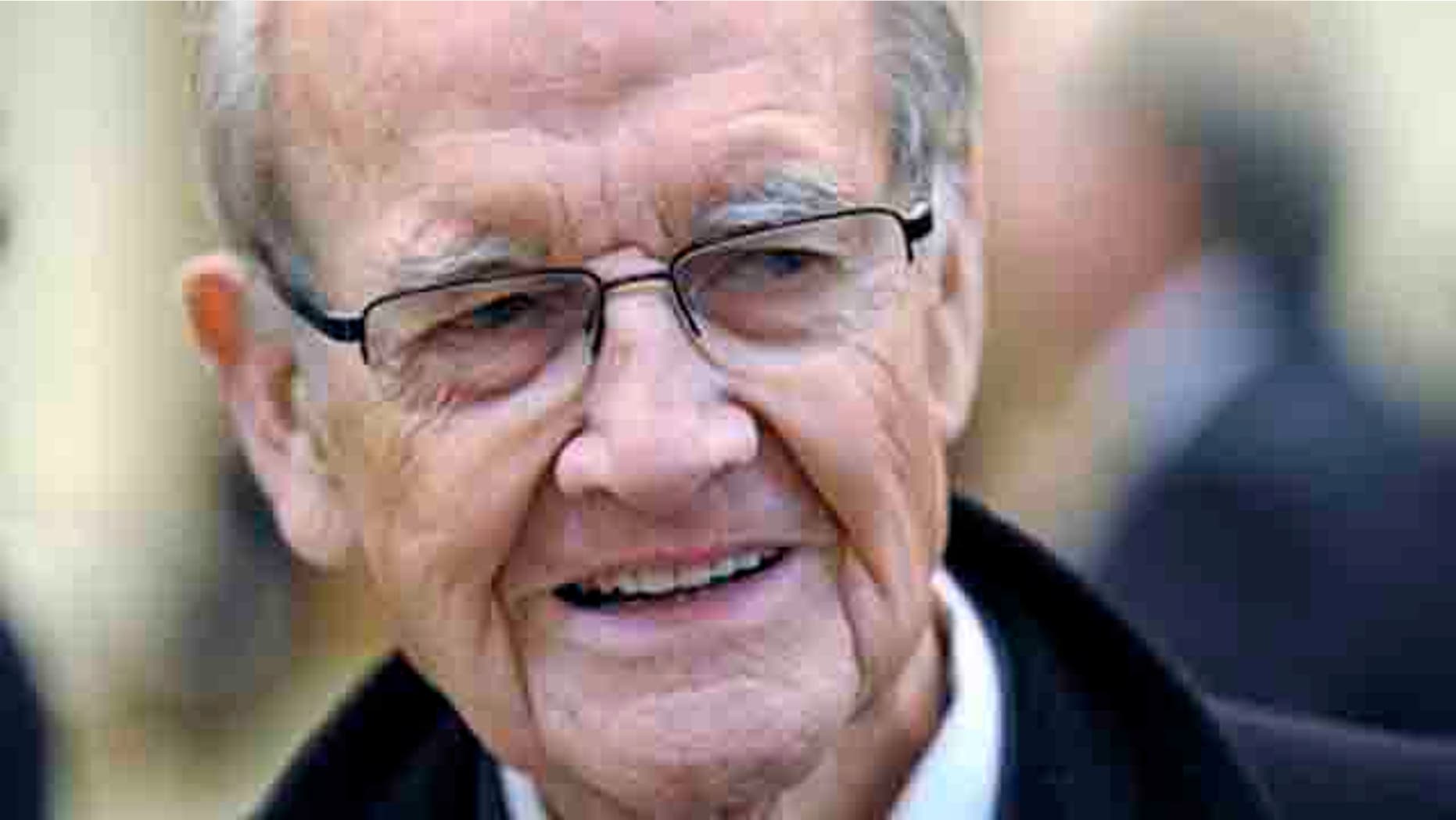 FILE - Former Democratic presidential nominee and U.S. Sen. George McGovern arrives for the funeral Mass for R. Sargent Shriver at Our Lady of Mercy Parish in Potomac, Md.